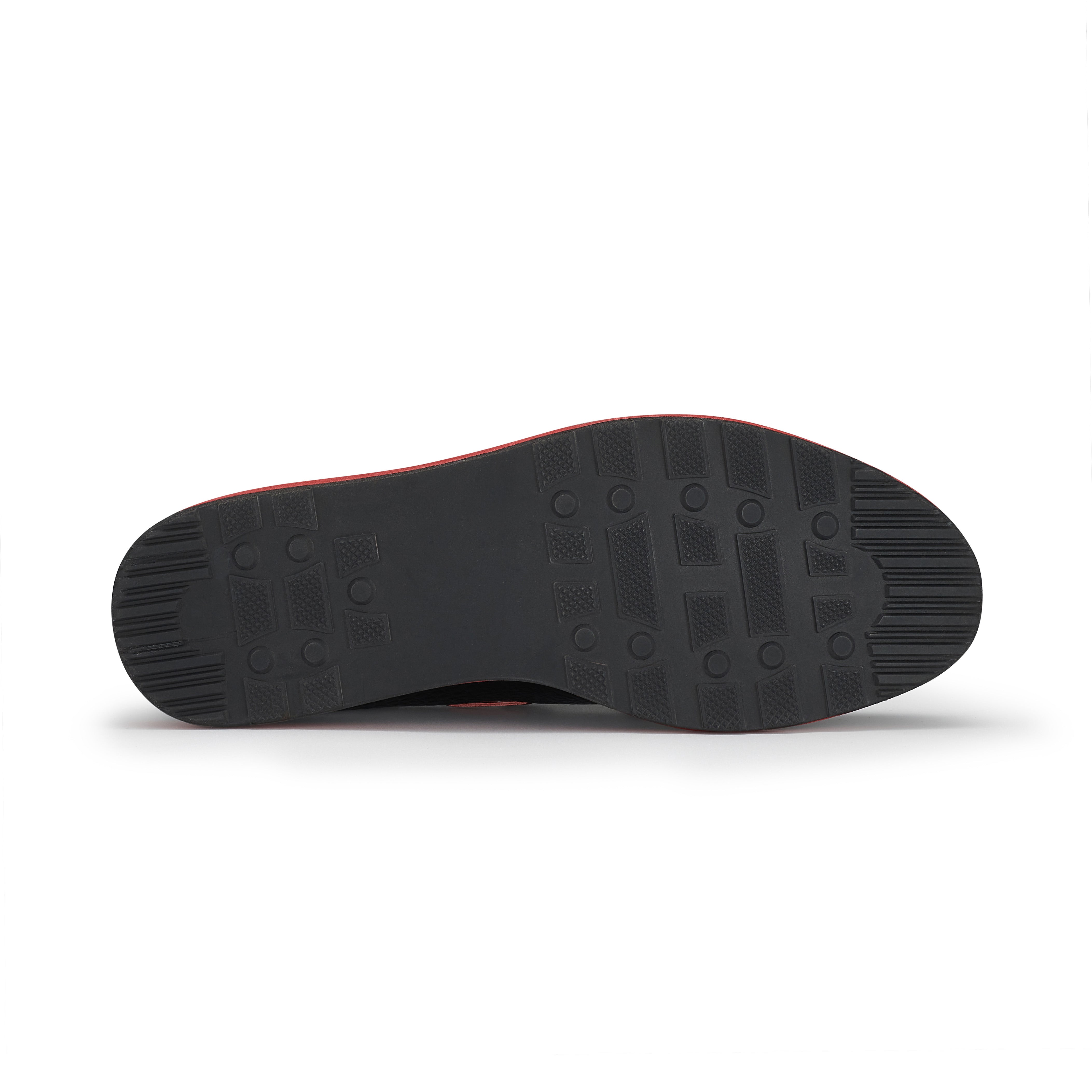 Men's Moc-Toe Penny Loafers with Tassels Accent | Delbert by Ferro Aldo | Conal Footwear | Bottom Sole Angle View