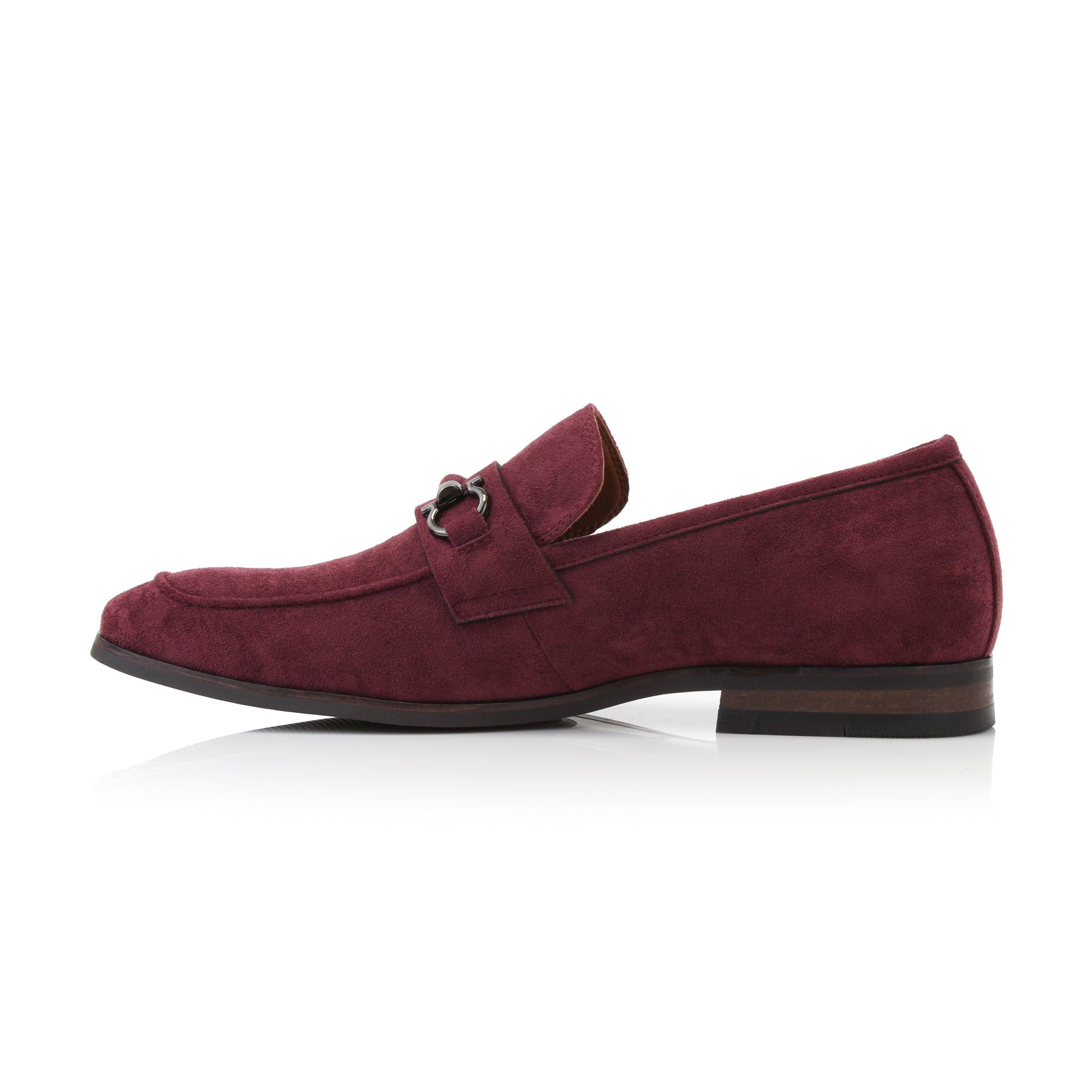 Metal Buckle Suede Loafers | Demitri by Ferro Aldo | Conal Footwear | Inner Side Angle View