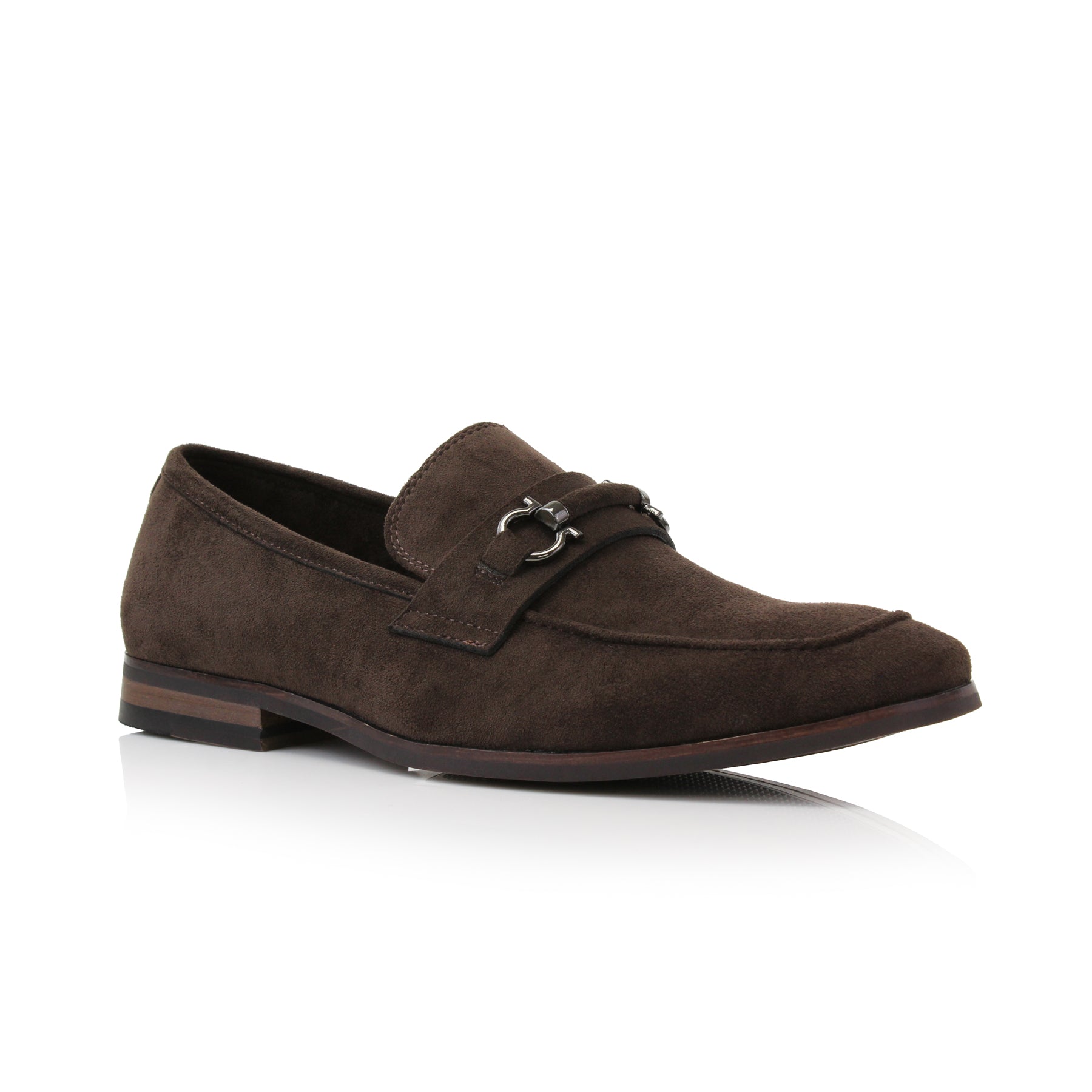 Metal Buckle Suede Loafers | Demitri by Ferro Aldo | Conal Footwear | Main Angle View
