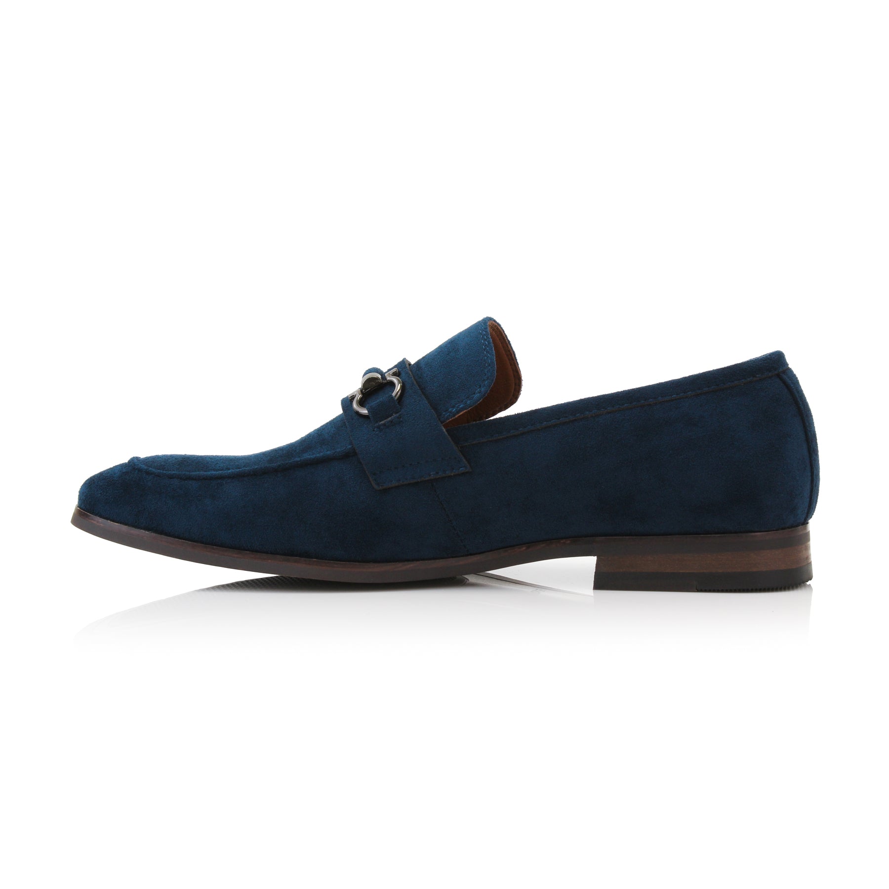 Metal Buckle Suede Loafers | Demitri by Ferro Aldo | Conal Footwear | Inner Side Angle View