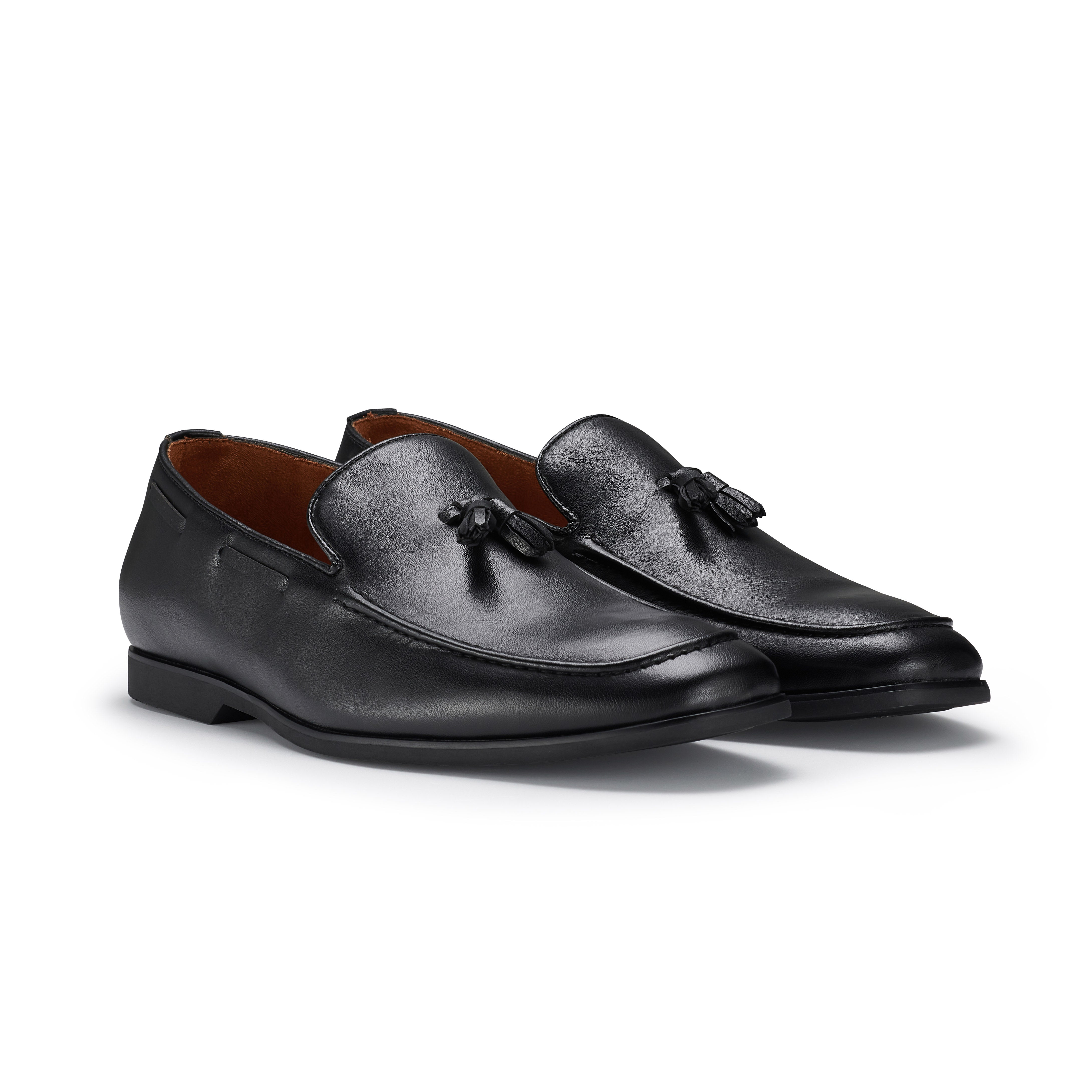 Men's Loafers with Tassels Accent | Denzel by Ferro Aldo | Conal Footwear | Paired Angle View