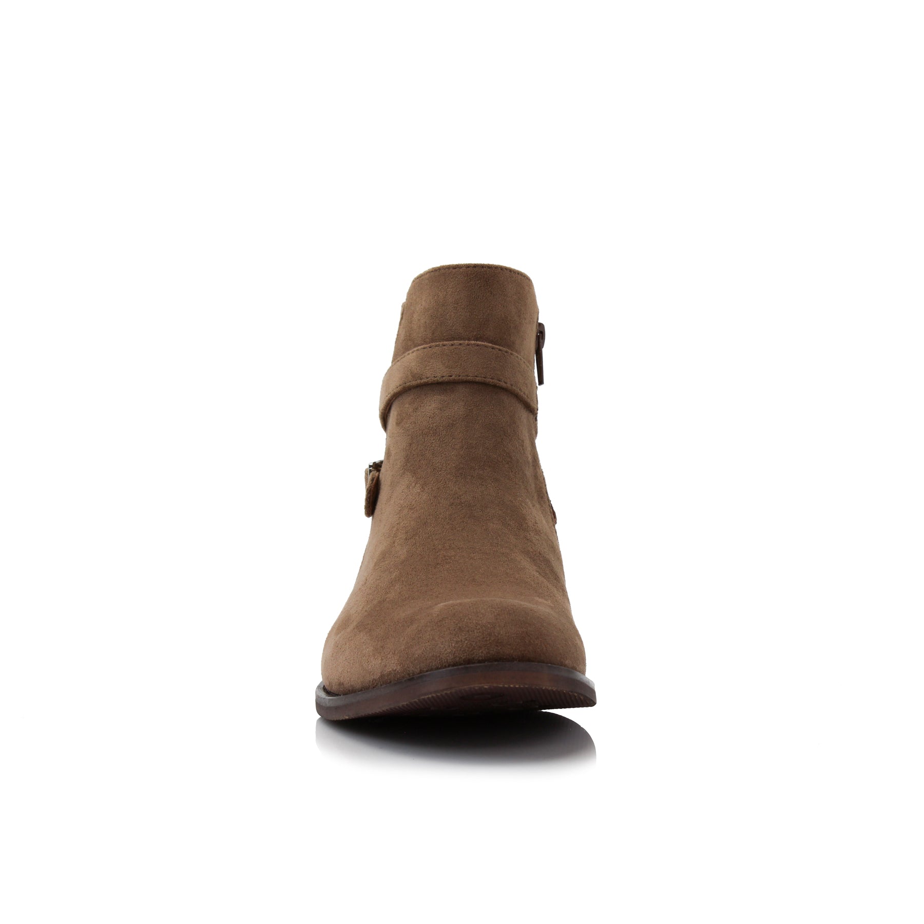 Strapped Suede Chelsea Boots | Derrick by Polar Fox | Conal Footwear | Front Angle View