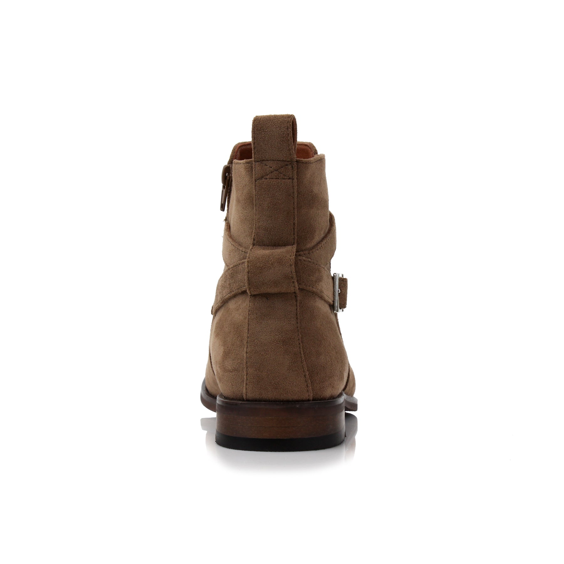 Strapped Suede Chelsea Boots | Derrick by Polar Fox | Conal Footwear | Back Angle View