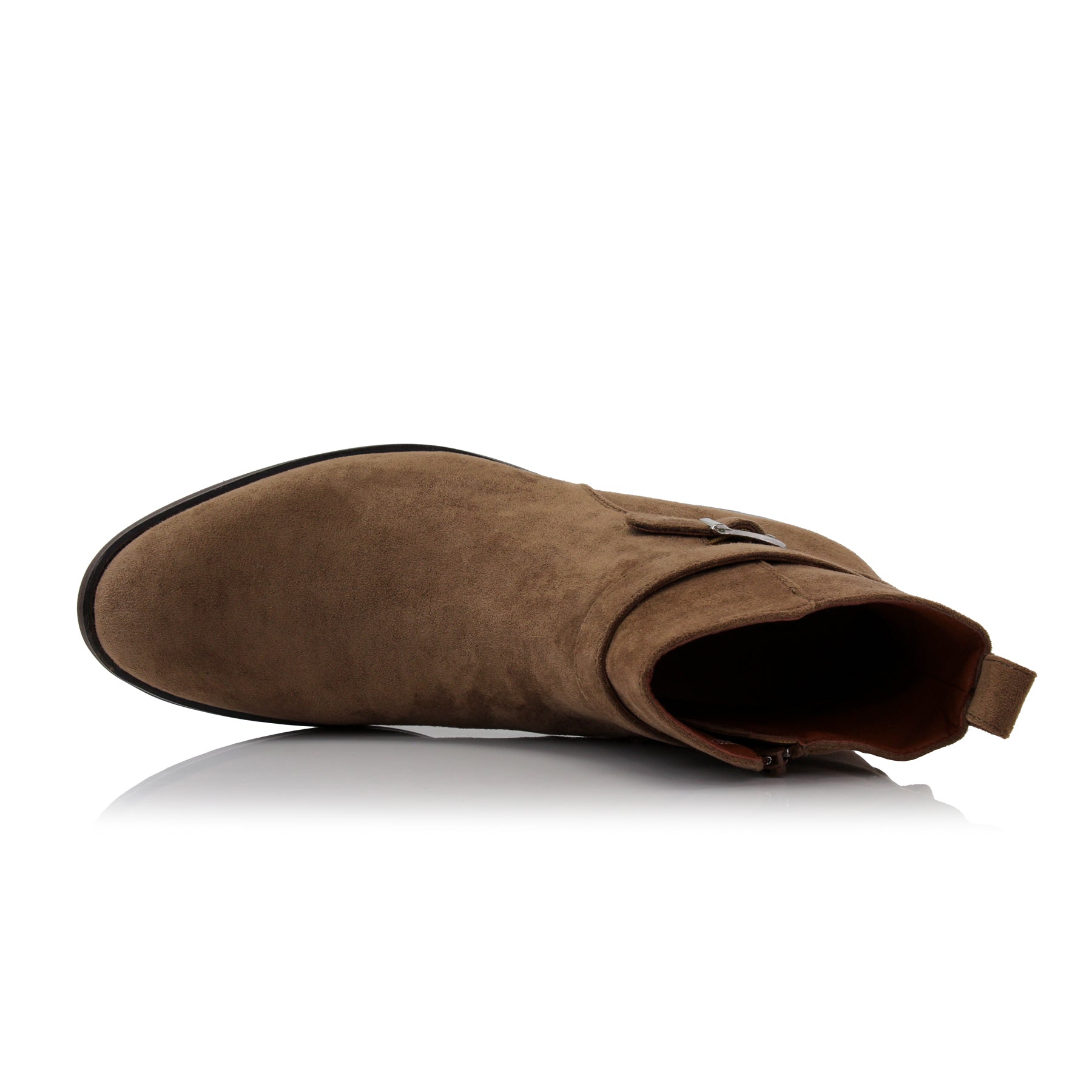 Strapped Suede Chelsea Boots | Derrick by Polar Fox | Conal Footwear | Top-Down Angle View