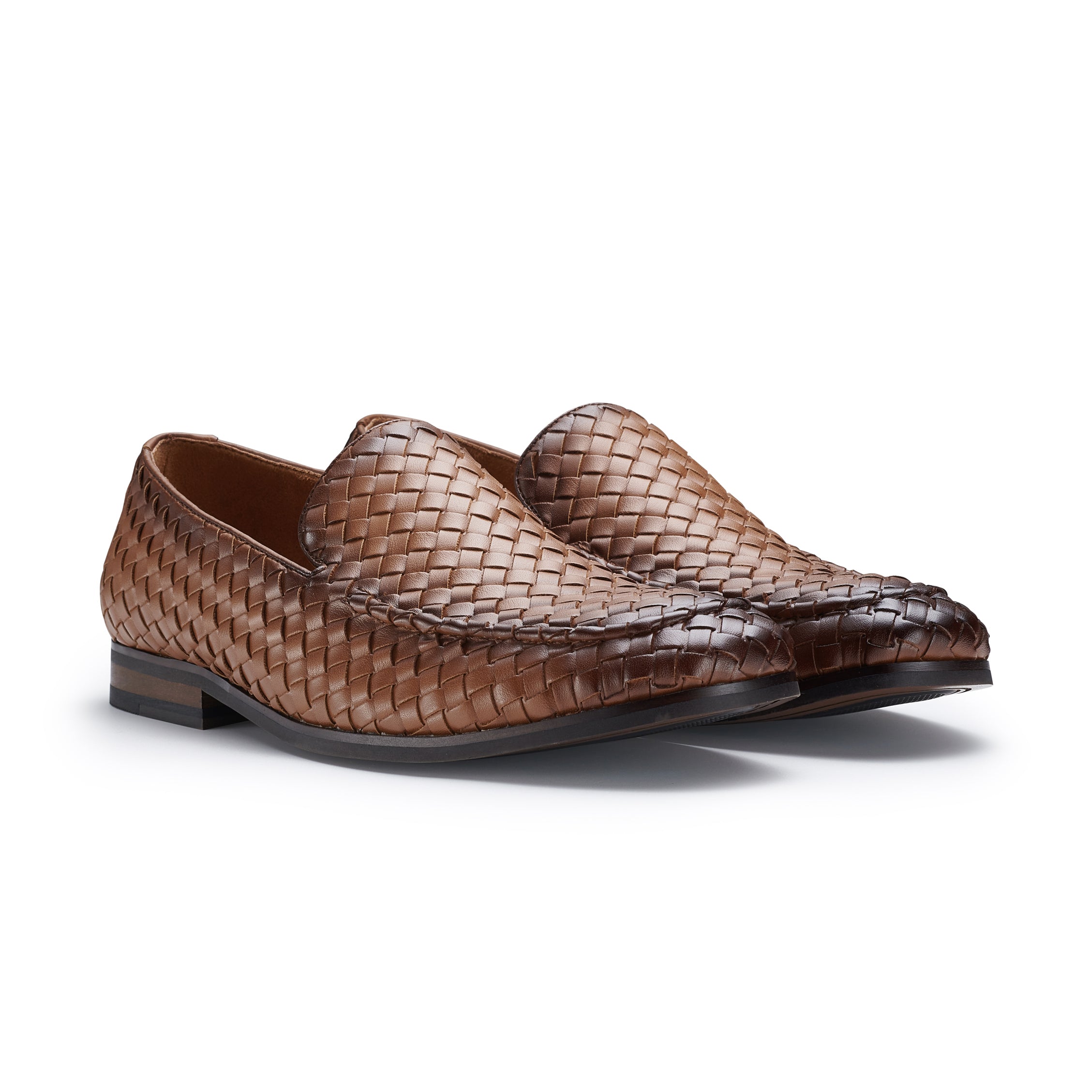 Ferro Aldo Men's Woven Moccasin Loafers | Dio in Woven Cognac Woven Cognac / 9.5 Ferro Aldo Men's Woven Moccasin Loafers | Dio in Woven Cognac Woven Cognac / 9.5