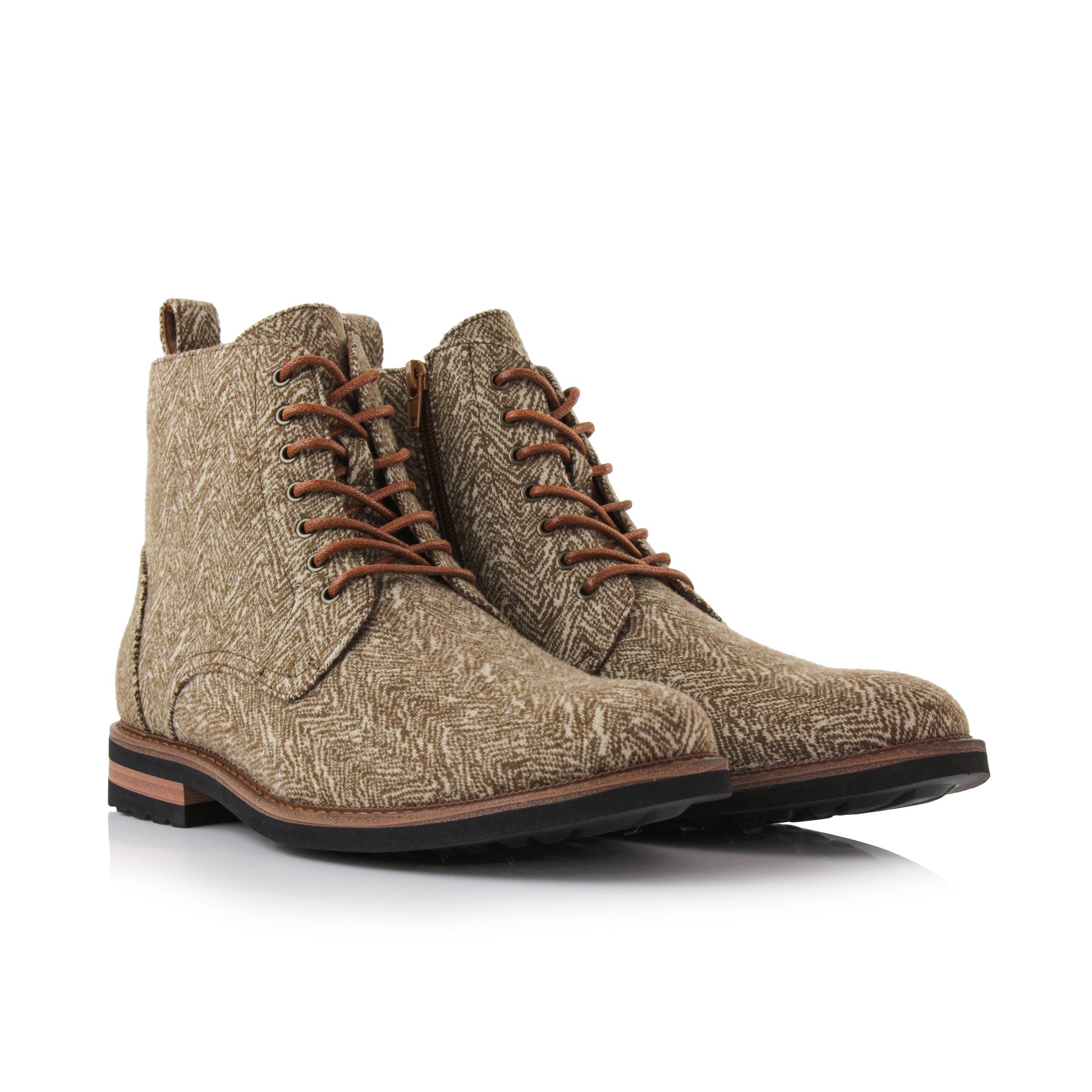 Woolen Ankle Boots | Duke by Polar Fox | Conal Footwear | Paired Angle View