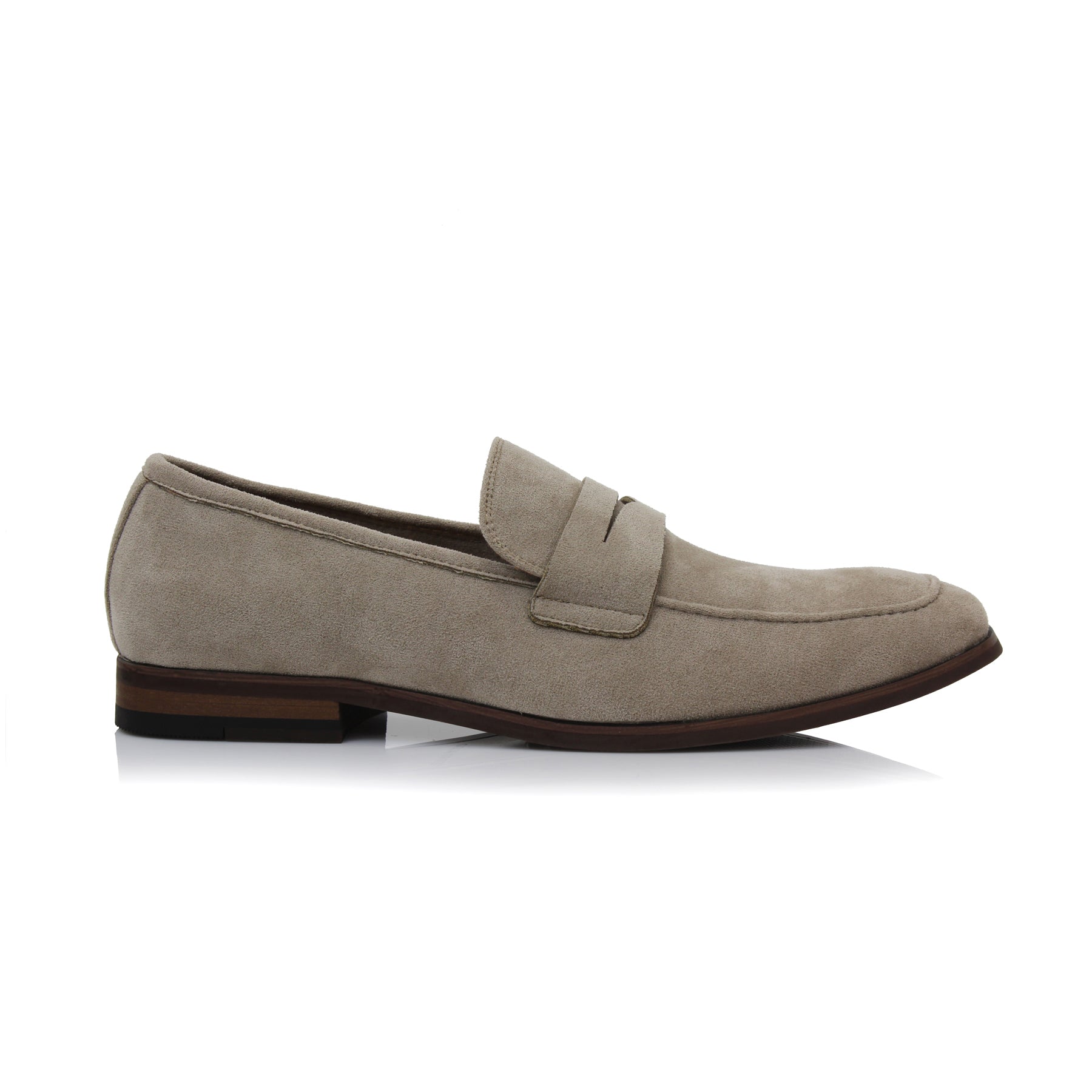 Suede Penny Loafers | Dylan by Ferro Aldo | Conal Footwear | Outer Side Angle View