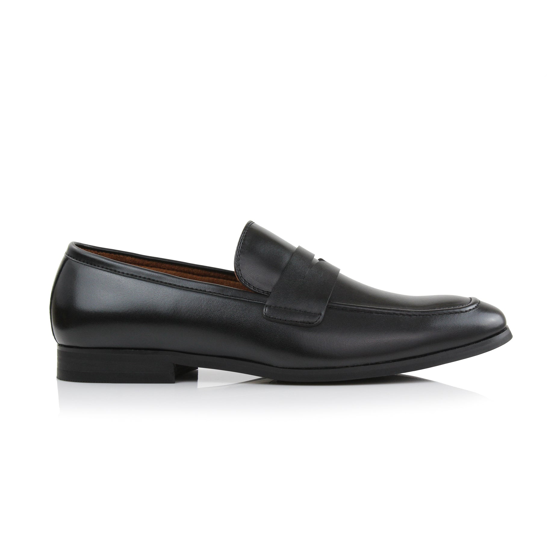 Faux Leather Penny Loafers | Dylan by Ferro Aldo | Conal Footwear | Outer Side Angle View
