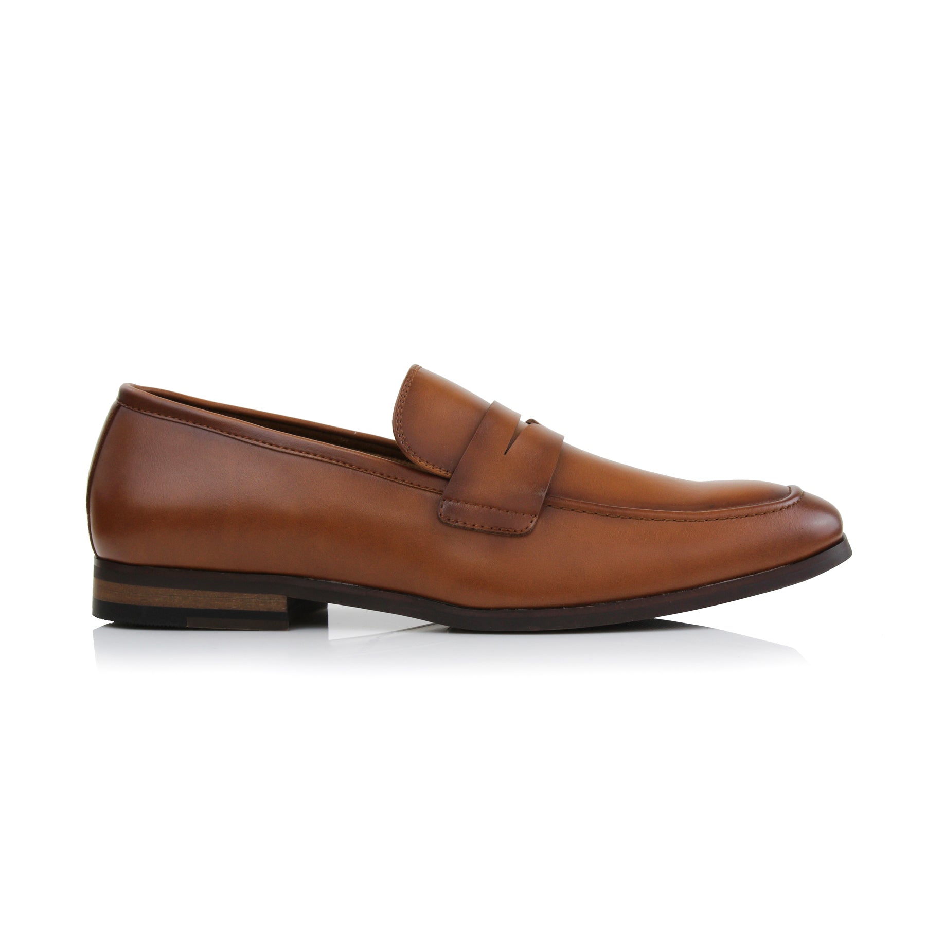 Faux Leather Penny Loafers | Dylan by Ferro Aldo | Conal Footwear | Outer Side Angle View