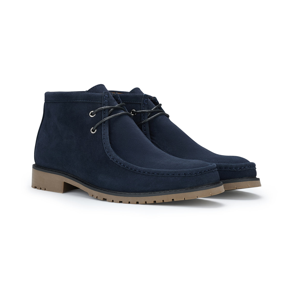 Men's Suede Moc-Toe Chukka Boots | Floyd by Ferro Aldo | Conal Footwear | Paired Angle View