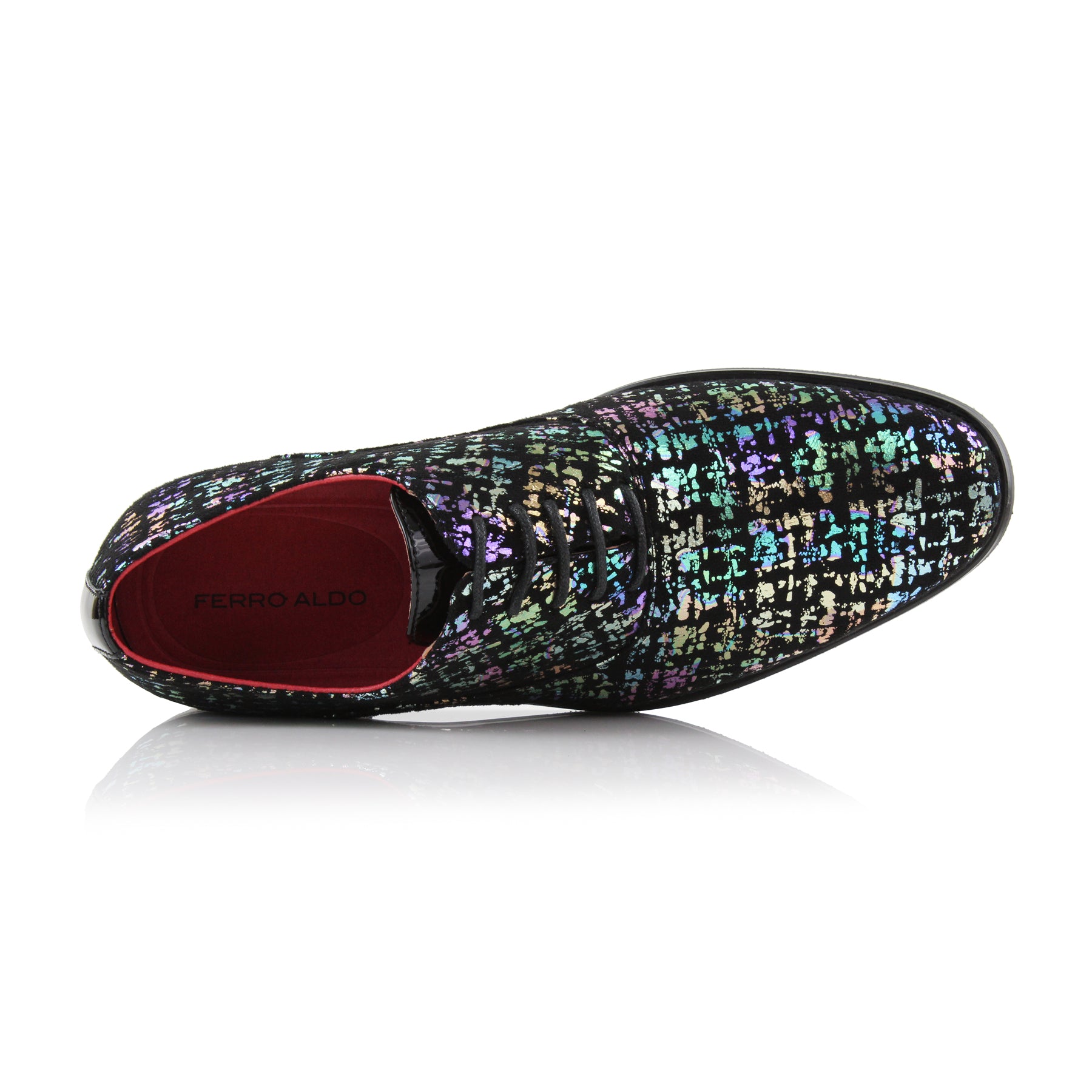 Multicolor Leather Oxfords | George by Ferro Aldo | Conal Footwear | Top-Down Angle View