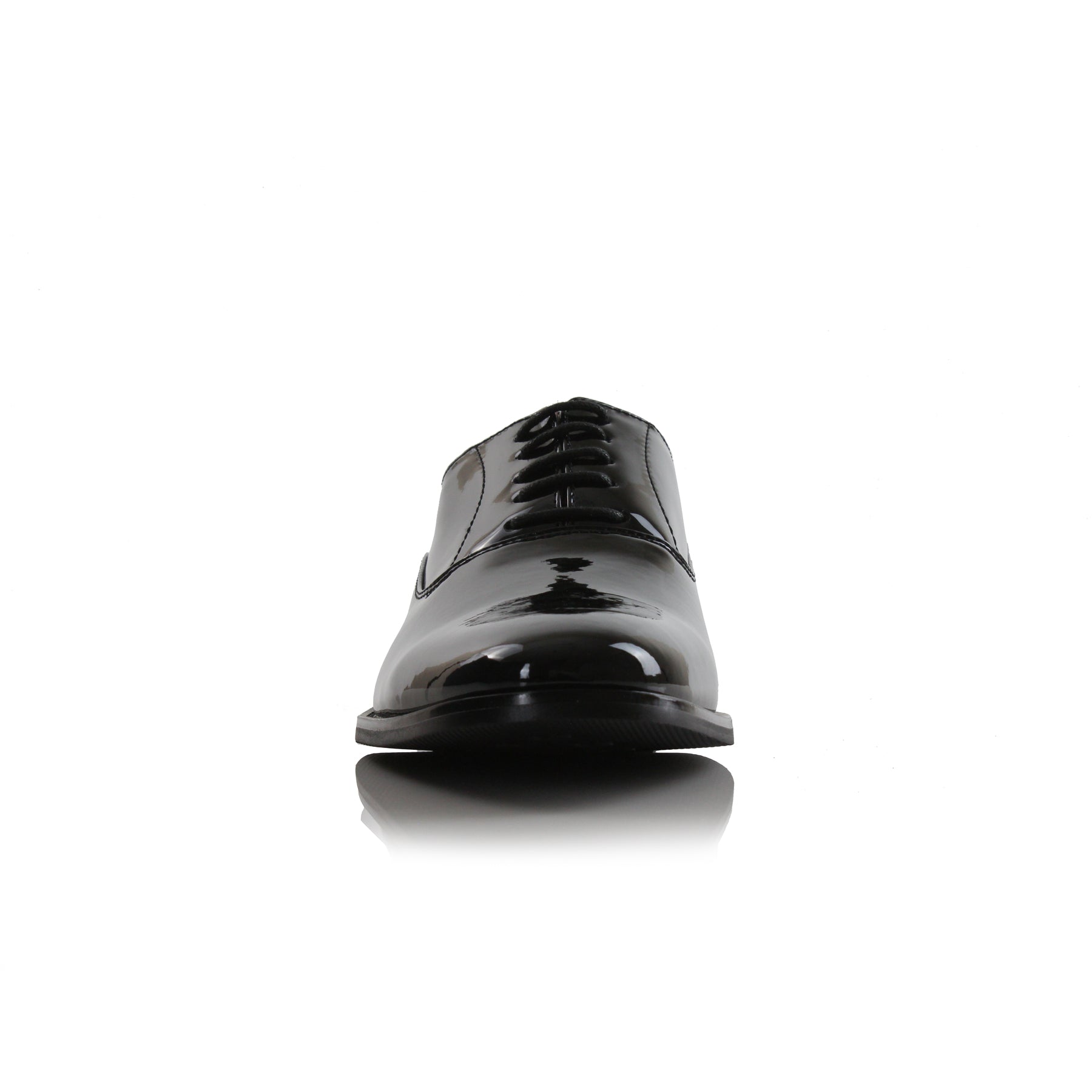 Faux Patent Leather Oxfords | George by Ferro Aldo | Conal Footwear | Front Angle View