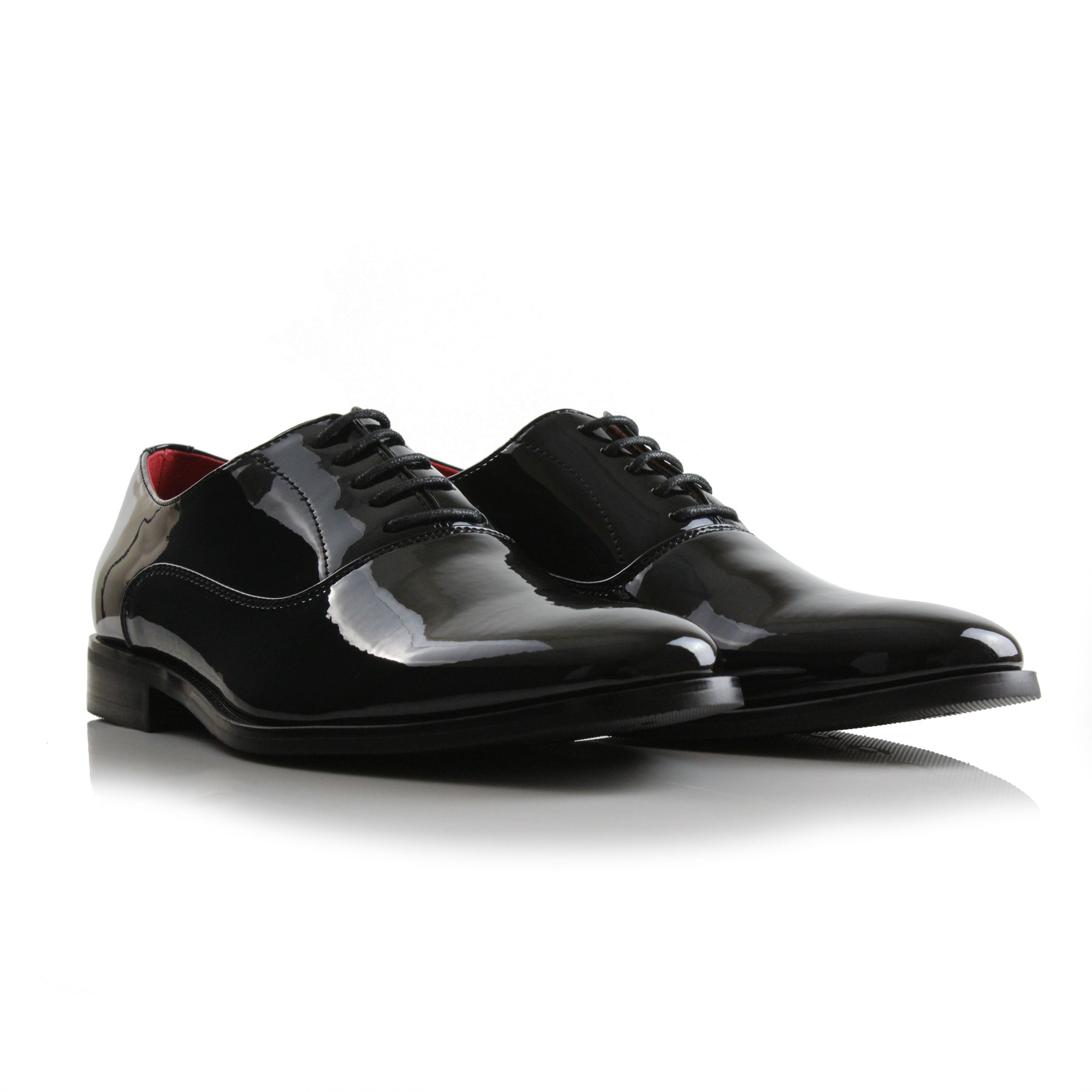 Faux Patent Leather Oxfords | George by Ferro Aldo | Conal Footwear | Paired Angle View