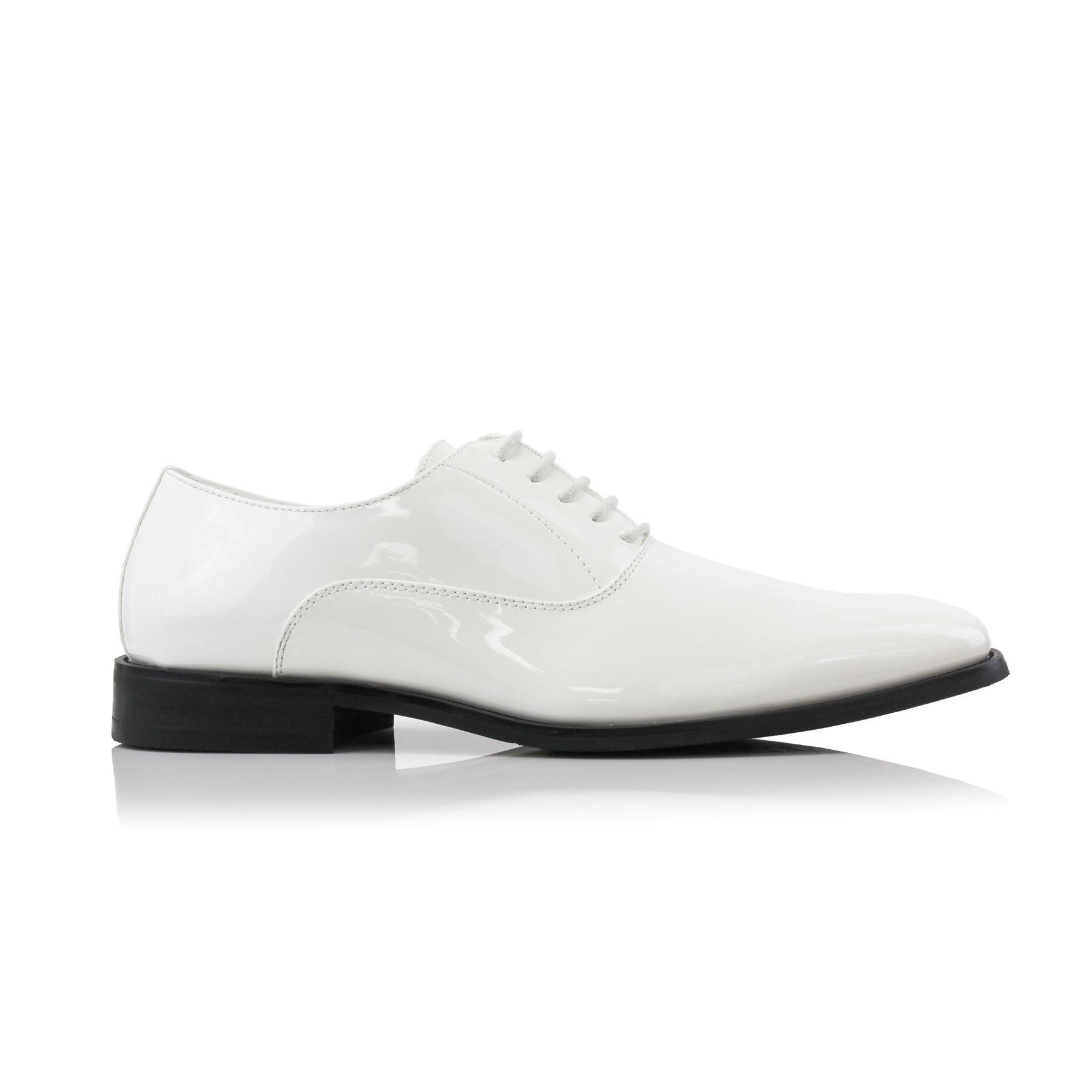 Faux Patent Leather Oxfords | George by Ferro Aldo | Conal Footwear | Outer Side Angle View