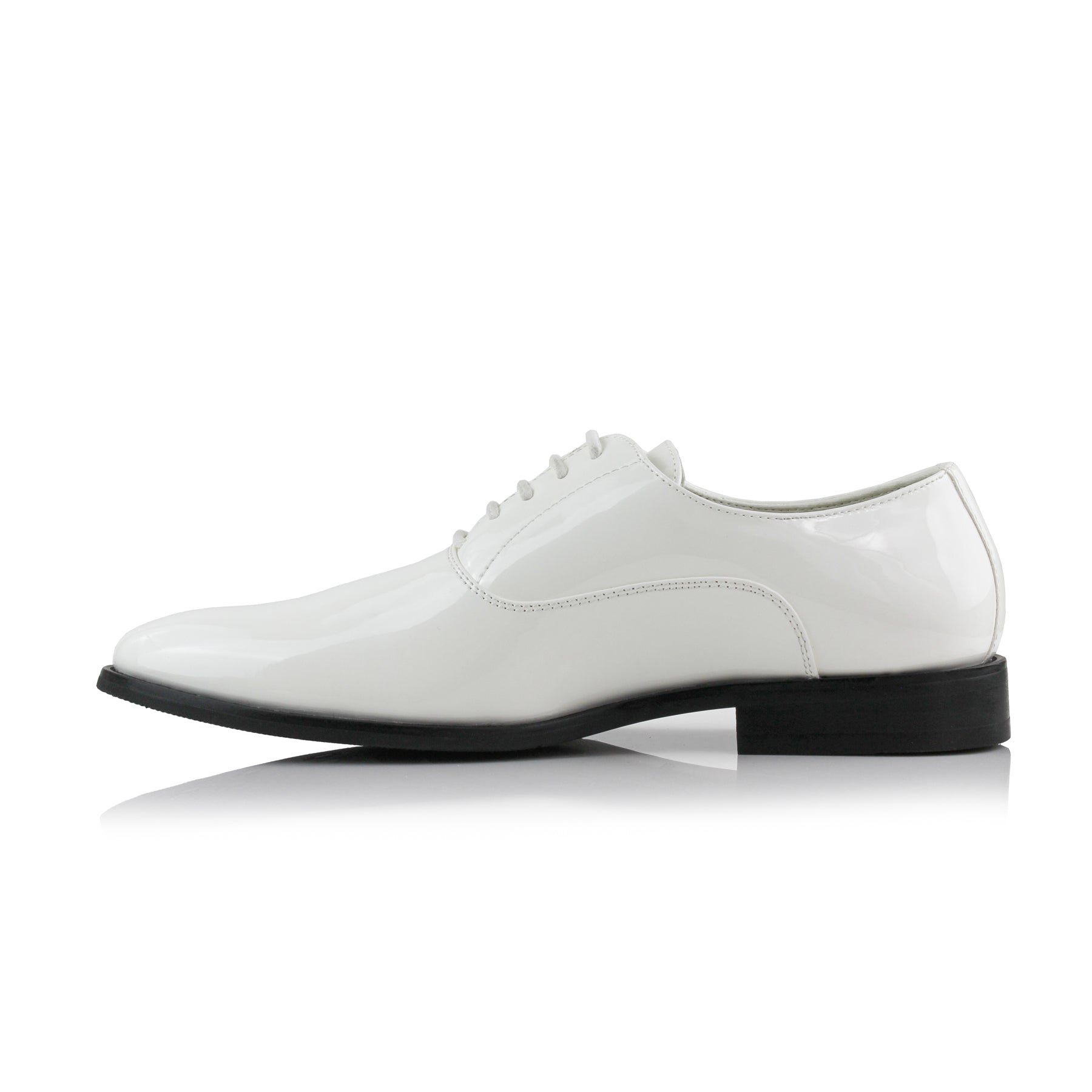 Faux Patent Leather Oxfords | George by Ferro Aldo | Conal Footwear | Inner Side Angle View