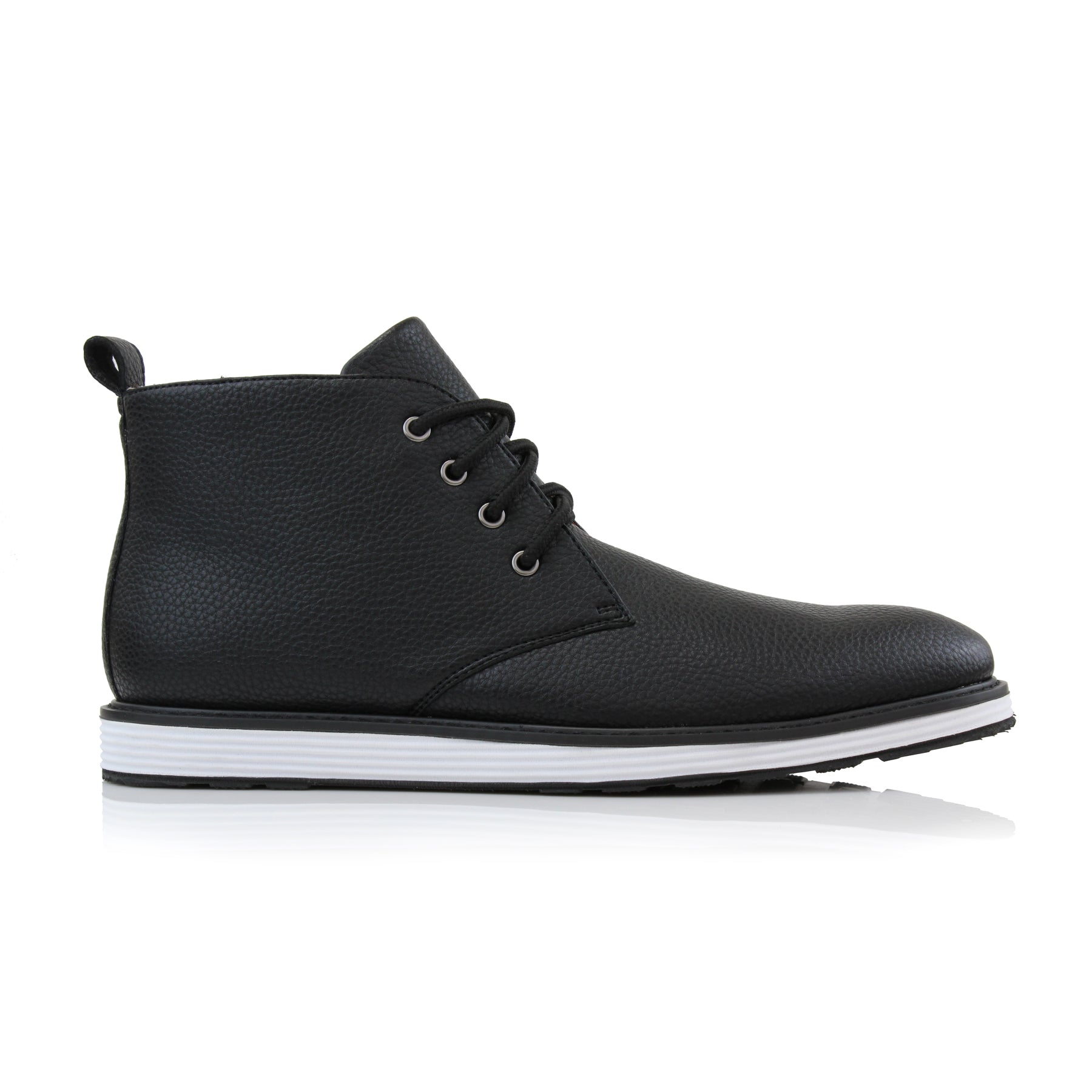 Grained Leather Sneaker Boots | Hugo by Polar Fox | Conal Footwear | Outer Side Angle View