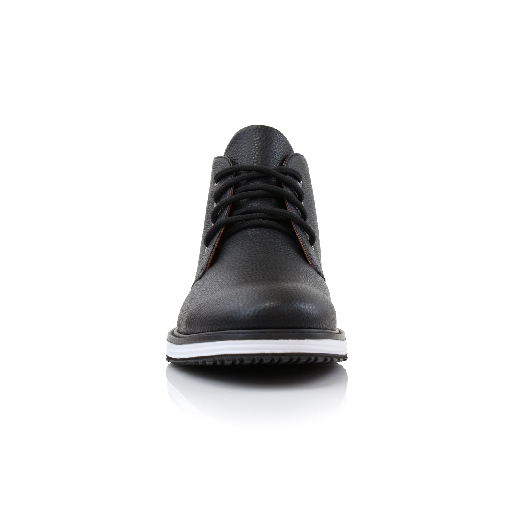 Grained Leather Sneaker Boots | Hugo by Polar Fox | Conal Footwear | Front Angle View