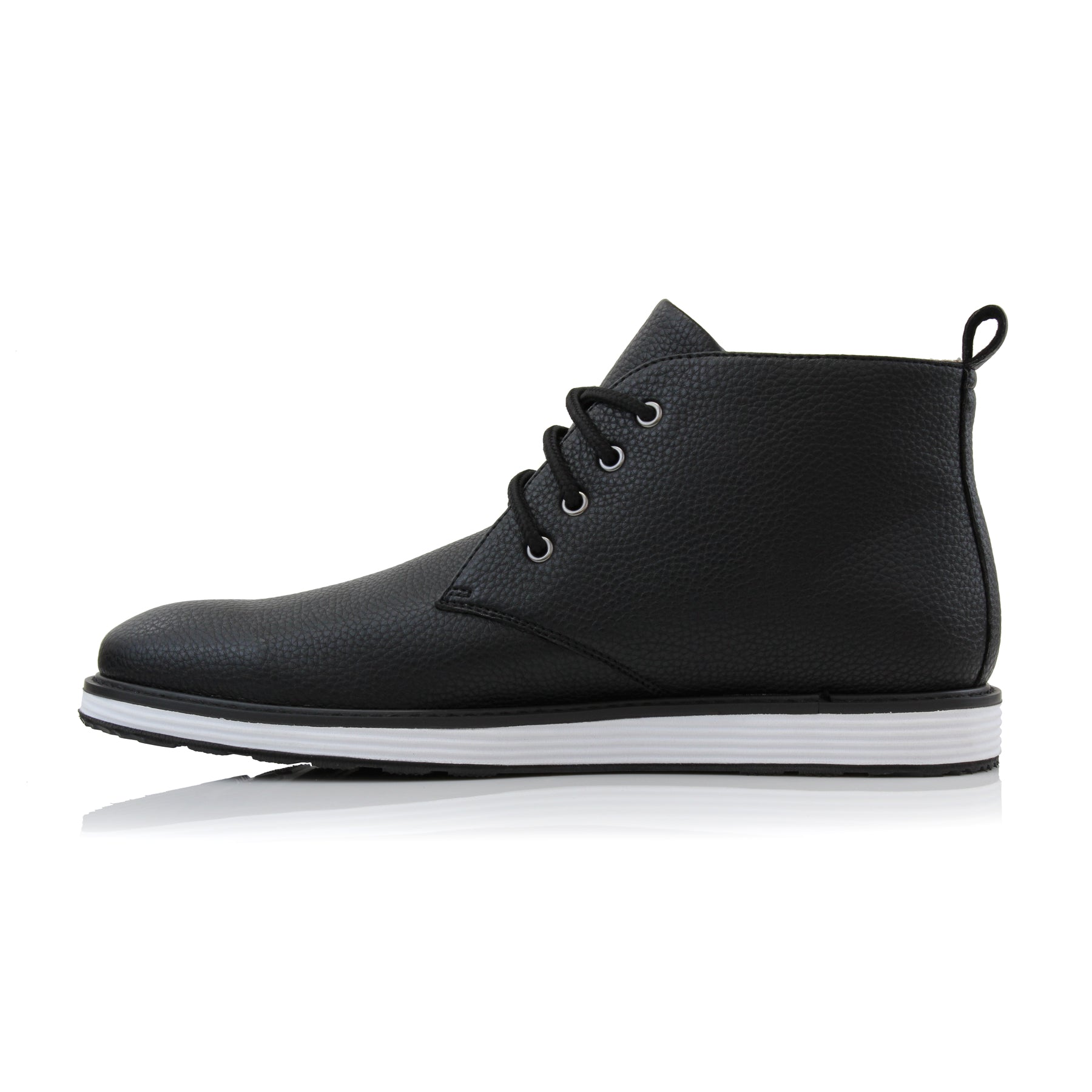 Grained Leather Sneaker Boots | Hugo by Polar Fox | Conal Footwear | Inner Side Angle View
