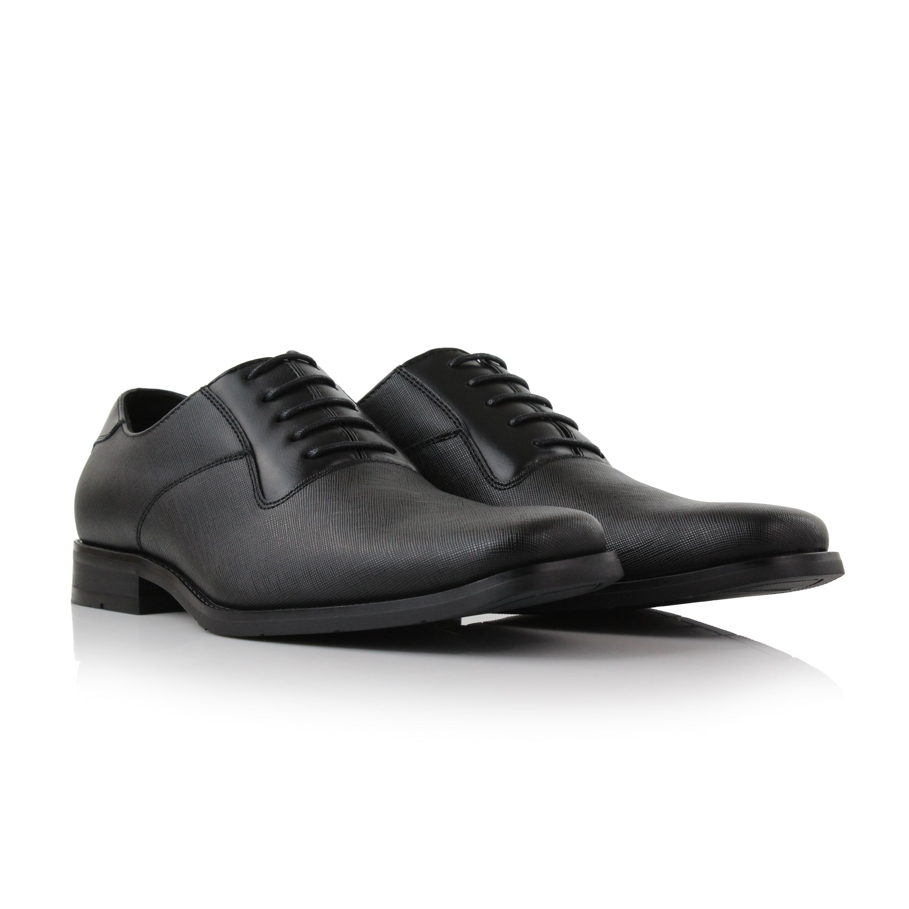 Embossed Oxford Shoes | Javier by Ferro Aldo | Conal Footwear | Paired Angle View
