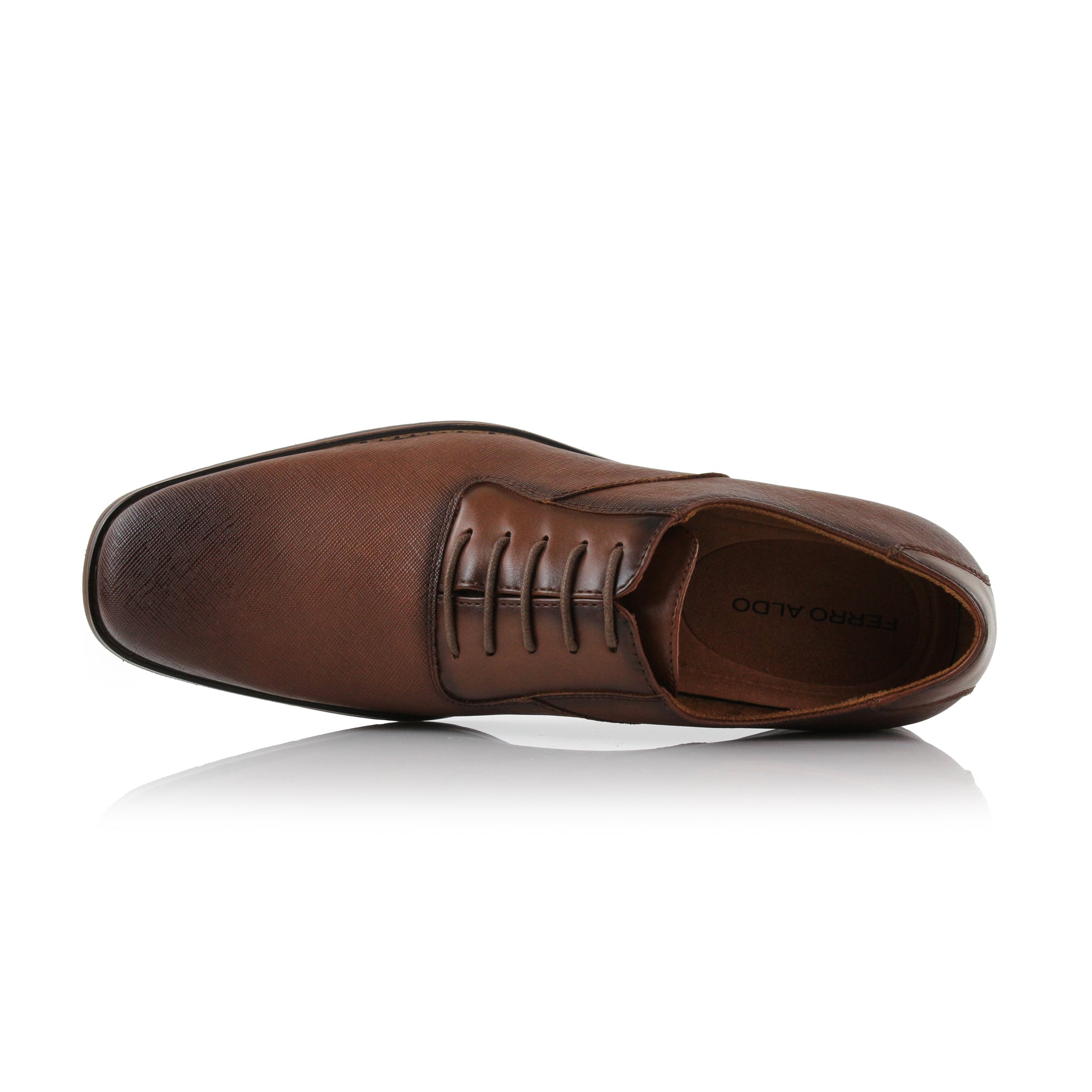 Embossed Oxford Shoes | Javier by Ferro Aldo | Conal Footwear | Top-Down Angle View