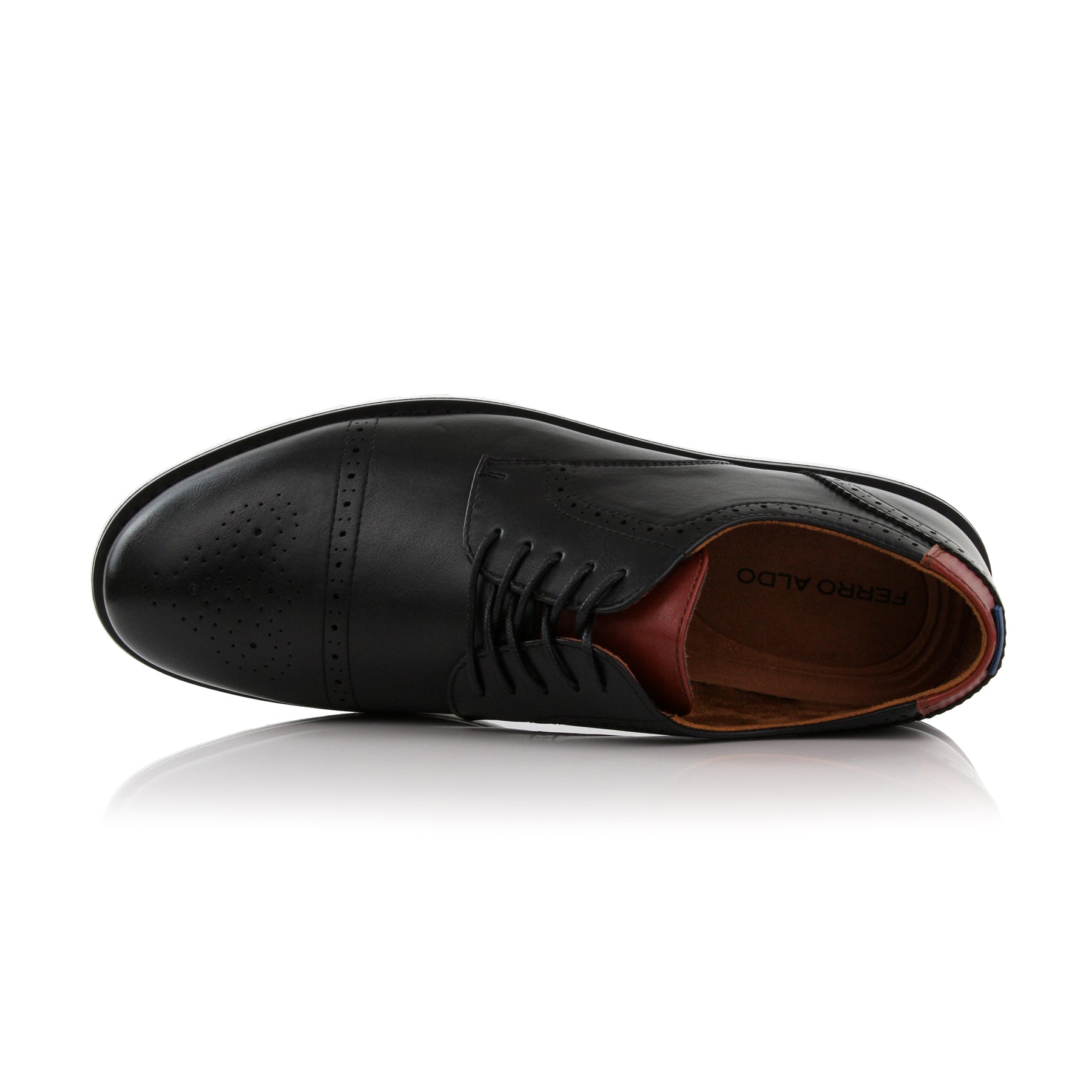 Brogue Derby Sneakers | Kenneth by Ferro Aldo | Conal Footwear | Top-Down Angle View