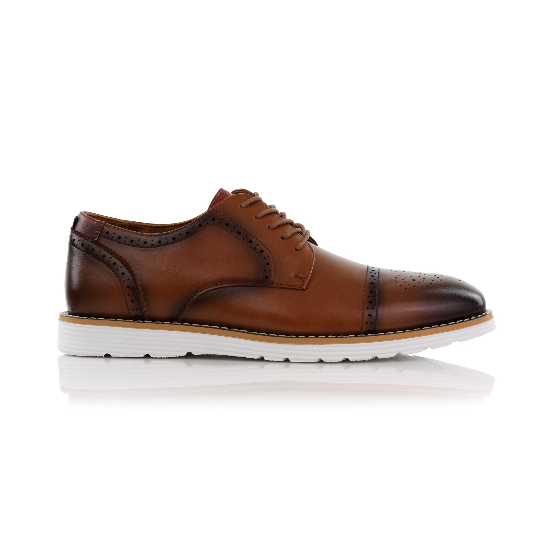 Brogue Derby Sneakers | Kenneth by Ferro Aldo | Conal Footwear | Outer Side Angle View
