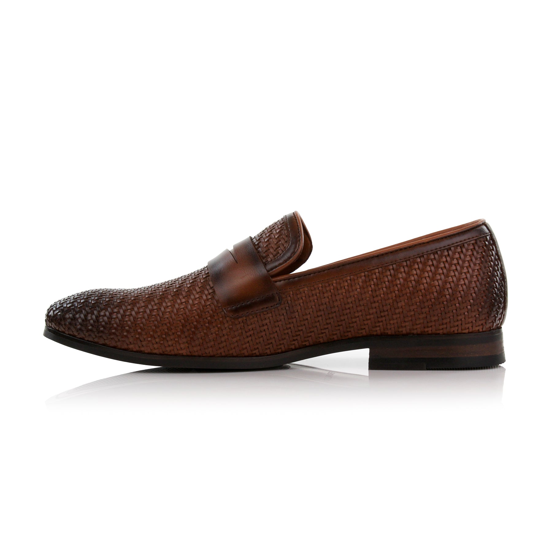 Burnished Woven Loafers | Louie by Ferro Aldo | Conal Footwear | Inner Side Angle View