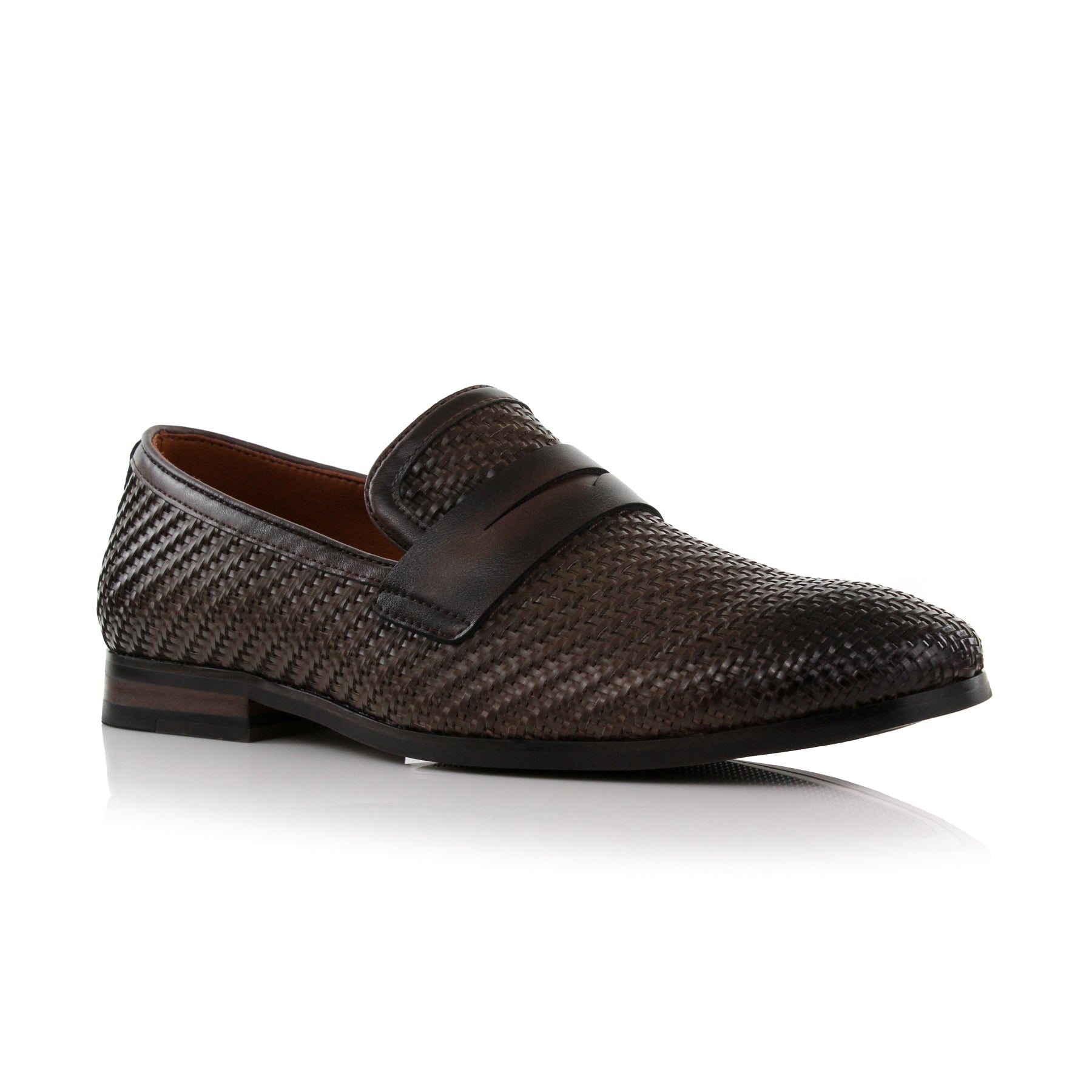 Burnished Woven Loafers | Louie by Ferro Aldo | Conal Footwear | Main Angle View