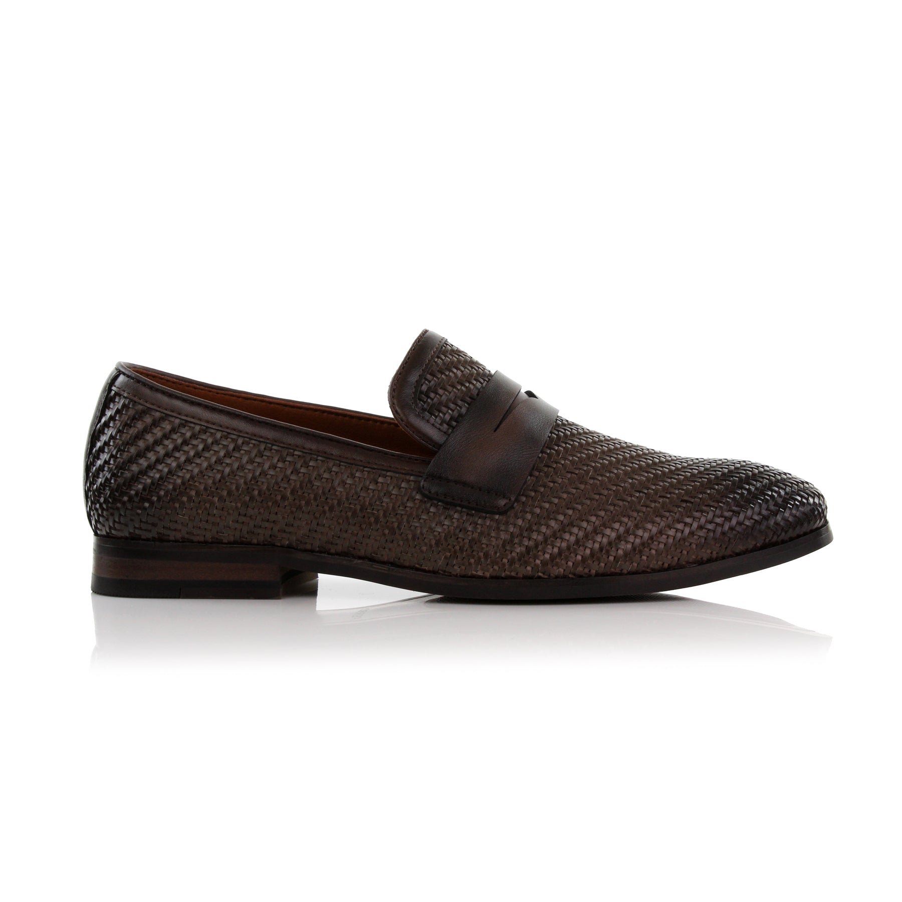 Burnished Woven Loafers | Louie by Ferro Aldo | Conal Footwear | Outer Side Angle View
