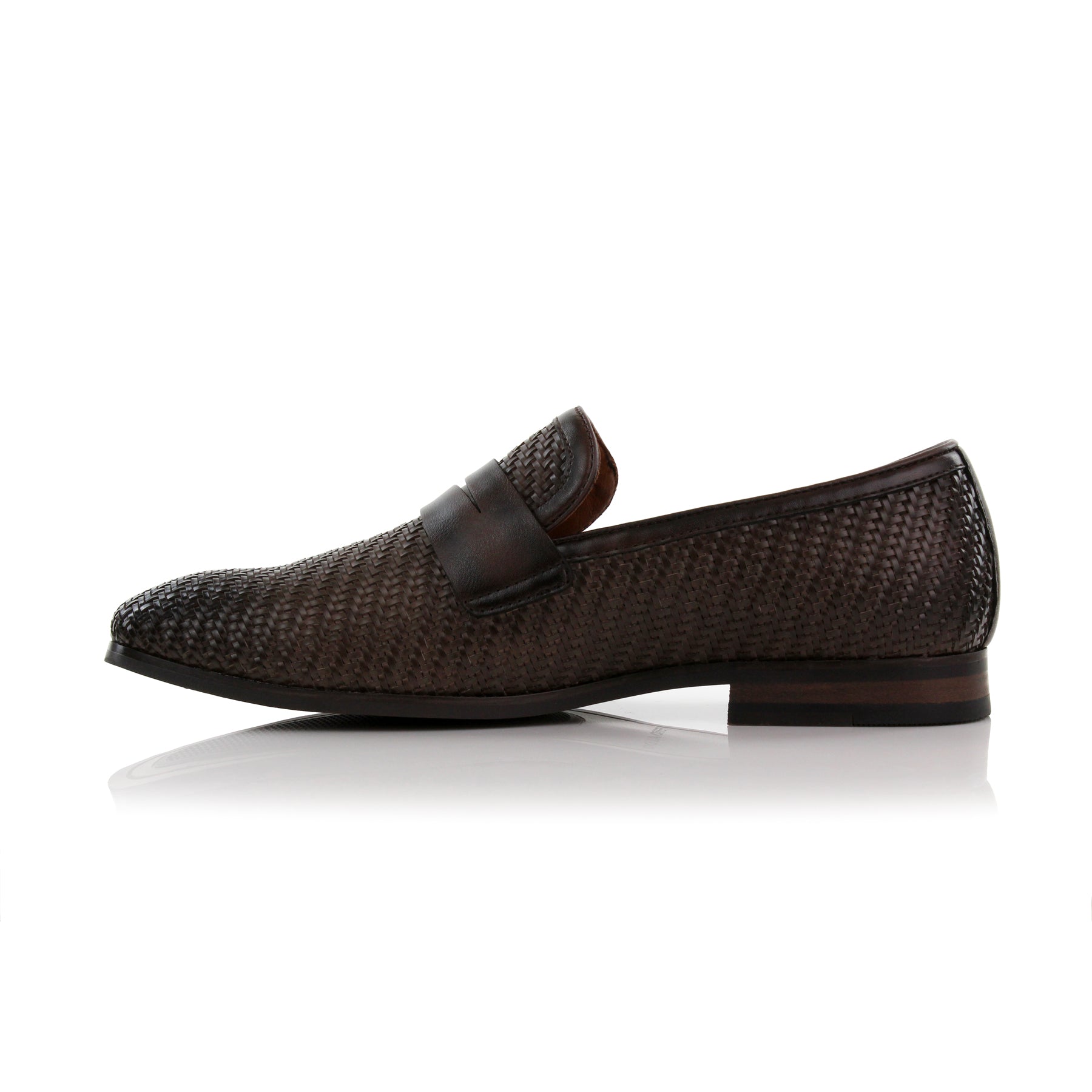 Burnished Woven Loafers | Louie by Ferro Aldo | Conal Footwear | Inner Side Angle View