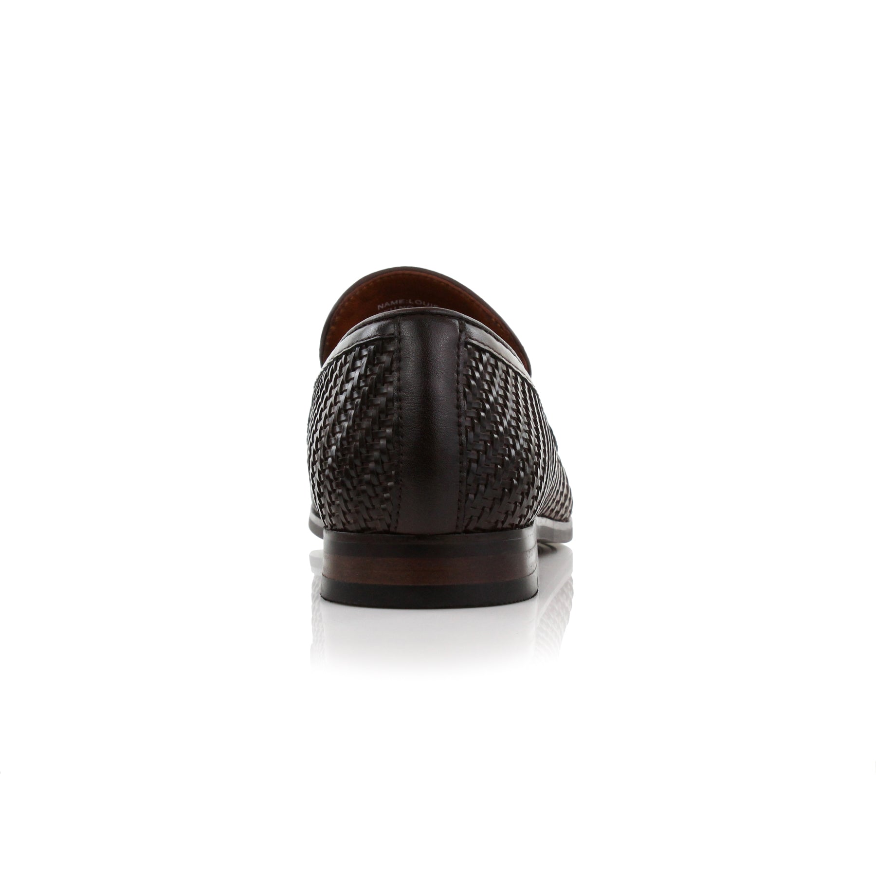 Burnished Woven Loafers | Louie by Ferro Aldo | Conal Footwear | Back Angle View