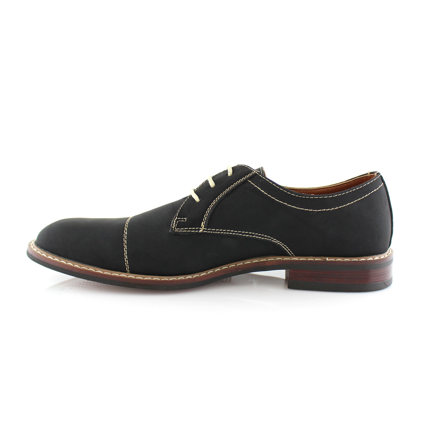 Embossed Derby Shoes | Jason by Ferro Aldo | Conal Footwear | Inner Side Angle View