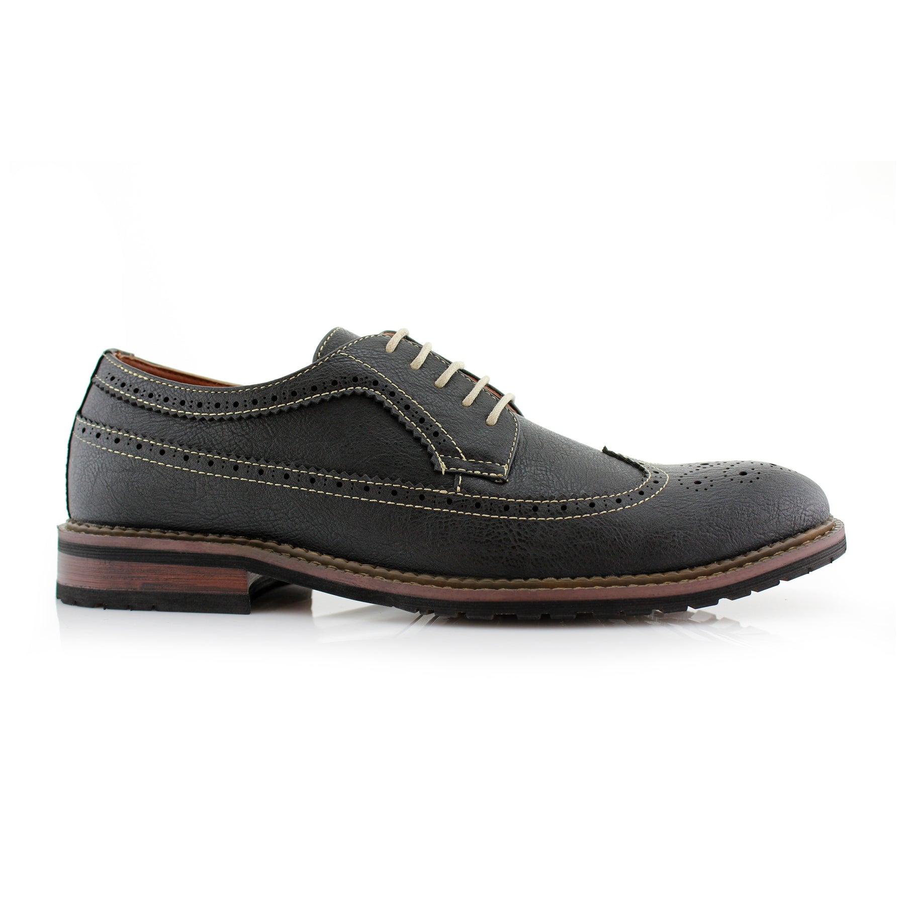 Longwing Brogue Derby Shoes | Phillip by Ferro Aldo | Conal Footwear | Outer Side Angle View