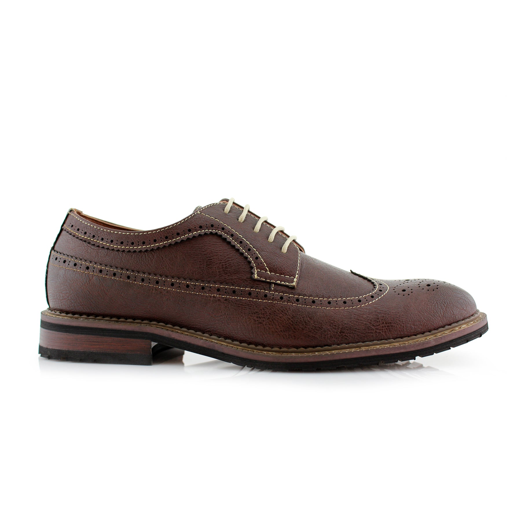 Longwing Brogue Derby Shoes | Phillip by Ferro Aldo | Conal Footwear | Outer Side Angle View