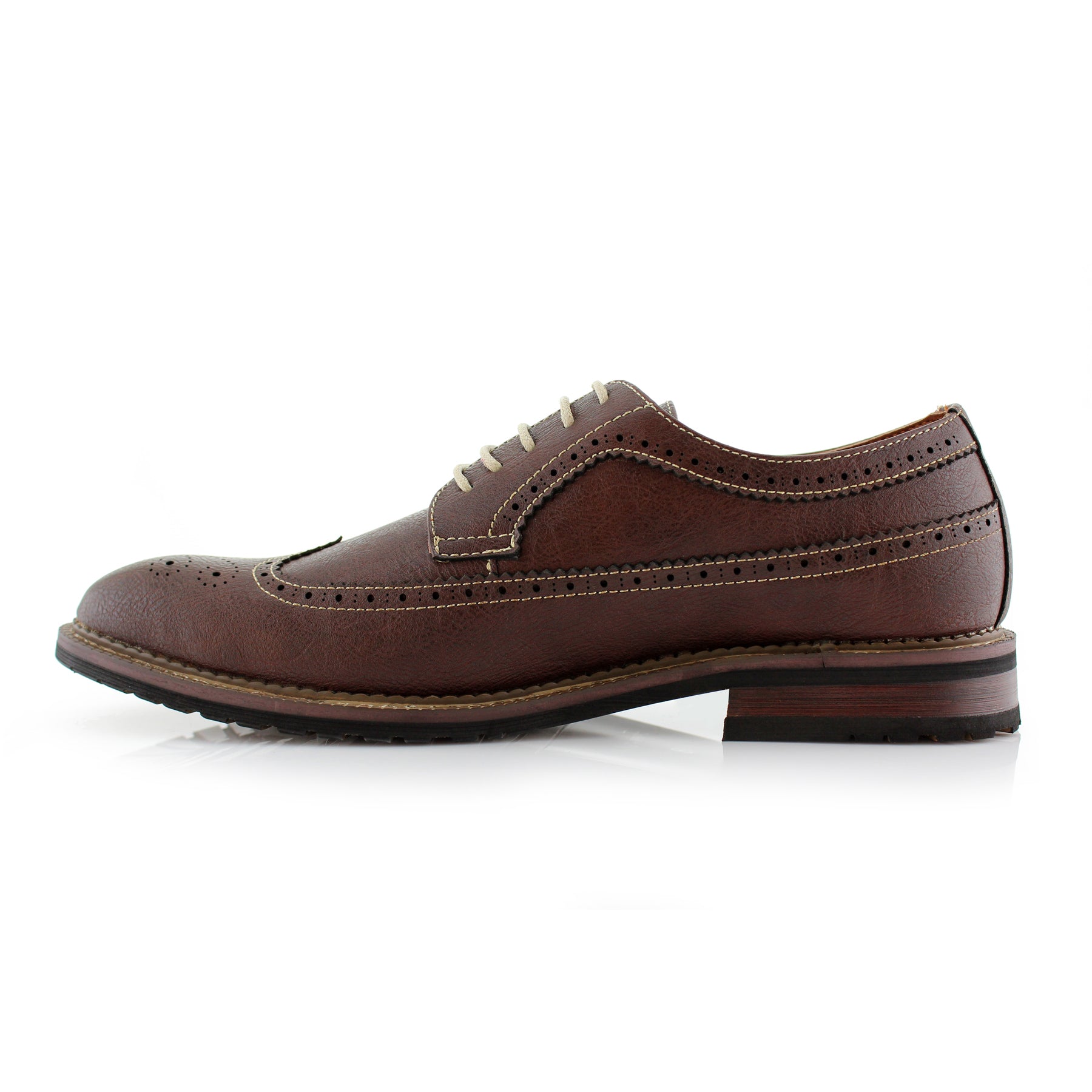 Longwing Brogue Derby Shoes | Phillip by Ferro Aldo | Conal Footwear | Inner Side Angle View