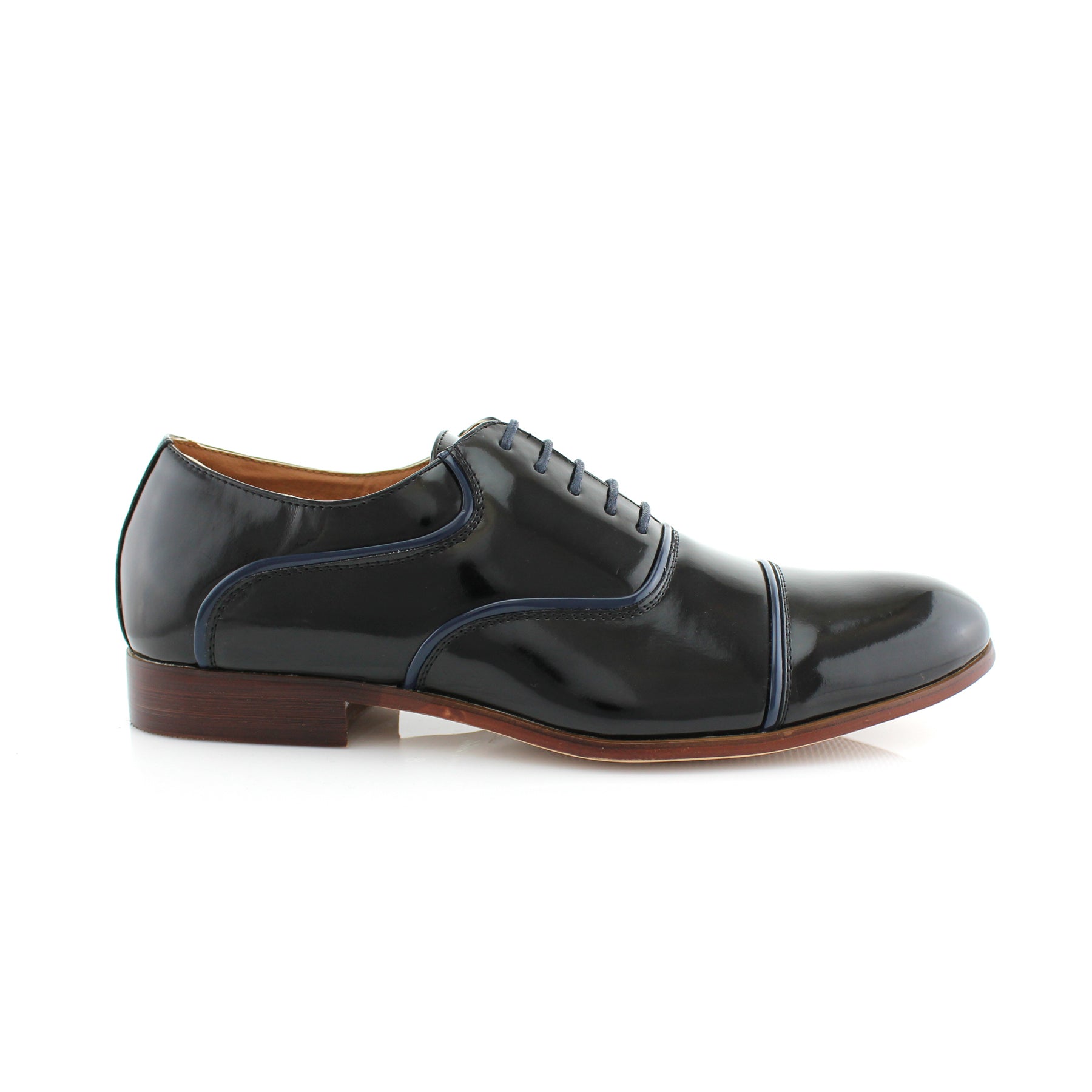 Contrast Piping Oxfords | Ross by Ferro Aldo | Conal Footwear | Outer Side Angle View