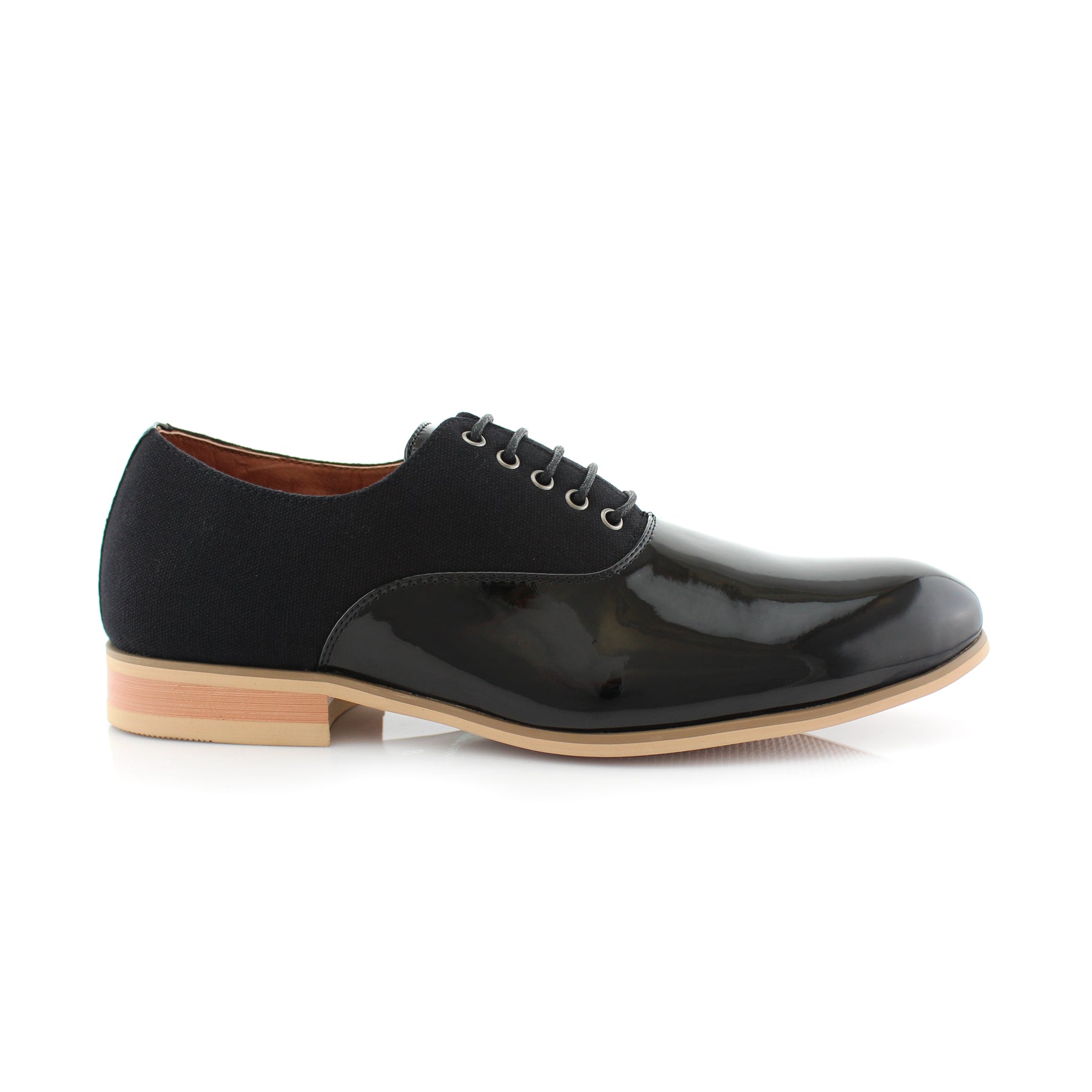 Duo-Textured Oxfords | Marcus by Ferro Aldo | Conal Footwear | Outer Side Angle View