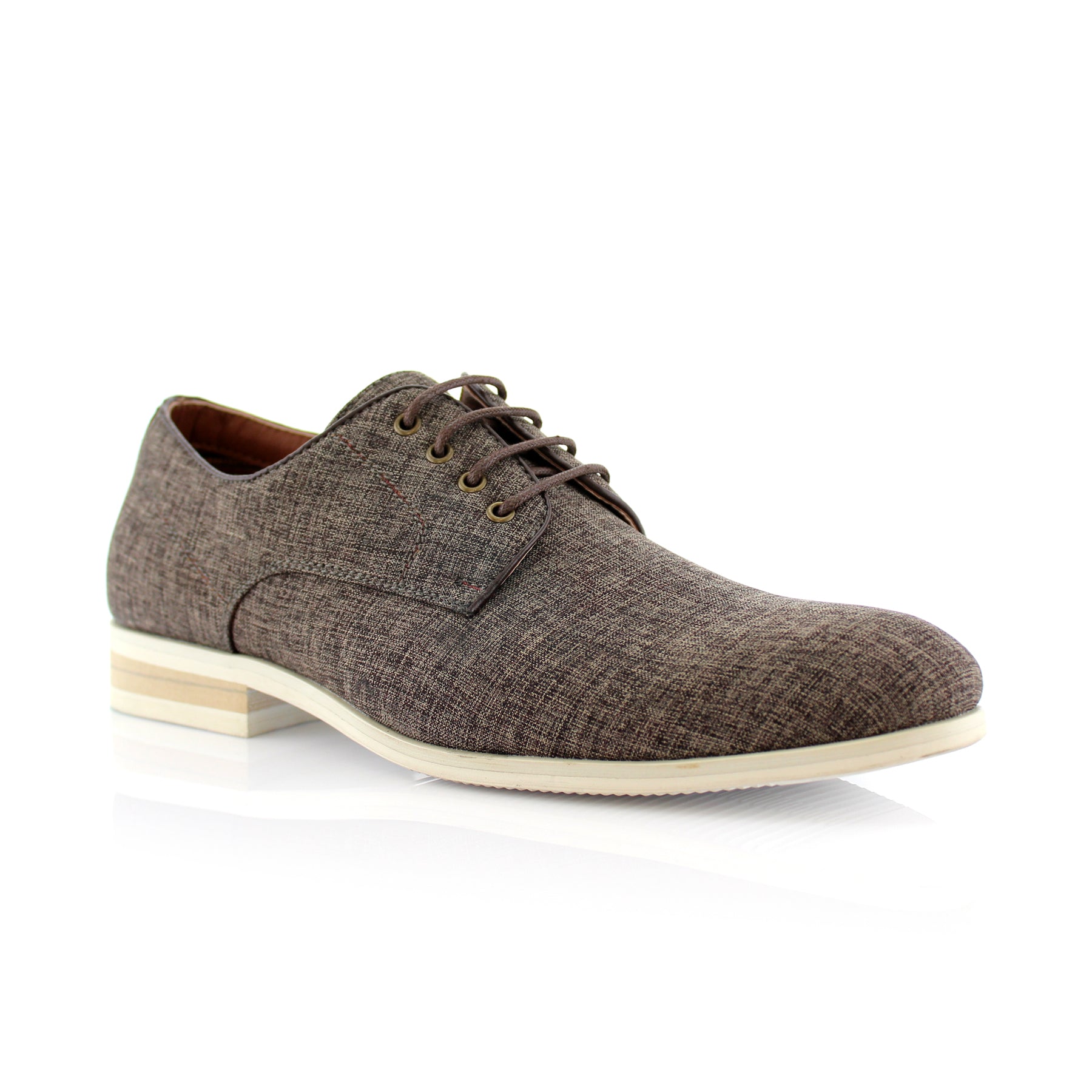 Linen Blended Derby Shoes | Nash by Ferro Aldo | Conal Footwear | Main Angle View