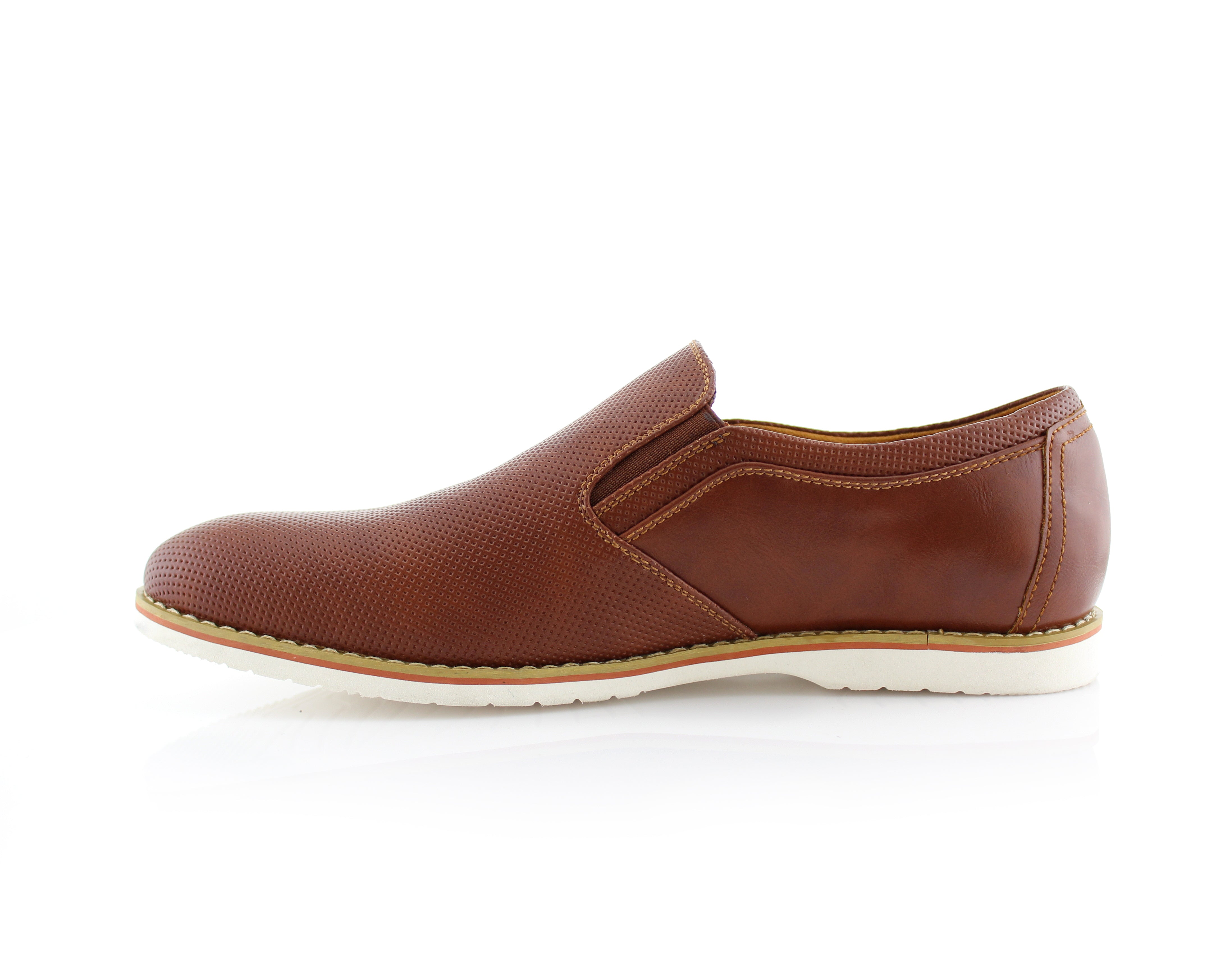 Embossed Faux Leather Loafers | Elite by Polar Fox | Conal Footwear | Inner Side Angle View