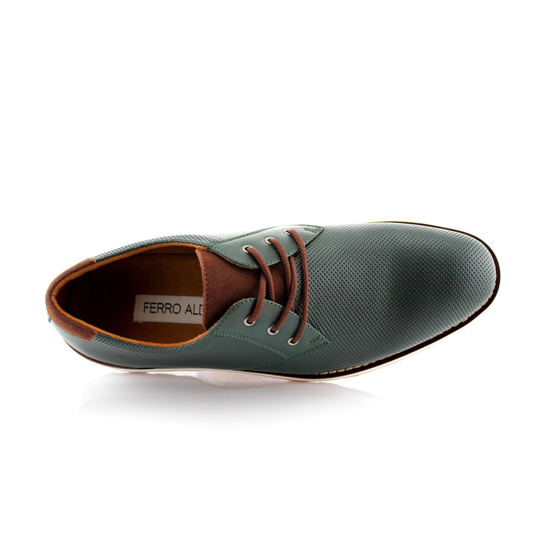 Embossed Derby Sneakers | Norris by Ferro Aldo | Conal Footwear | Top-Down Angle View