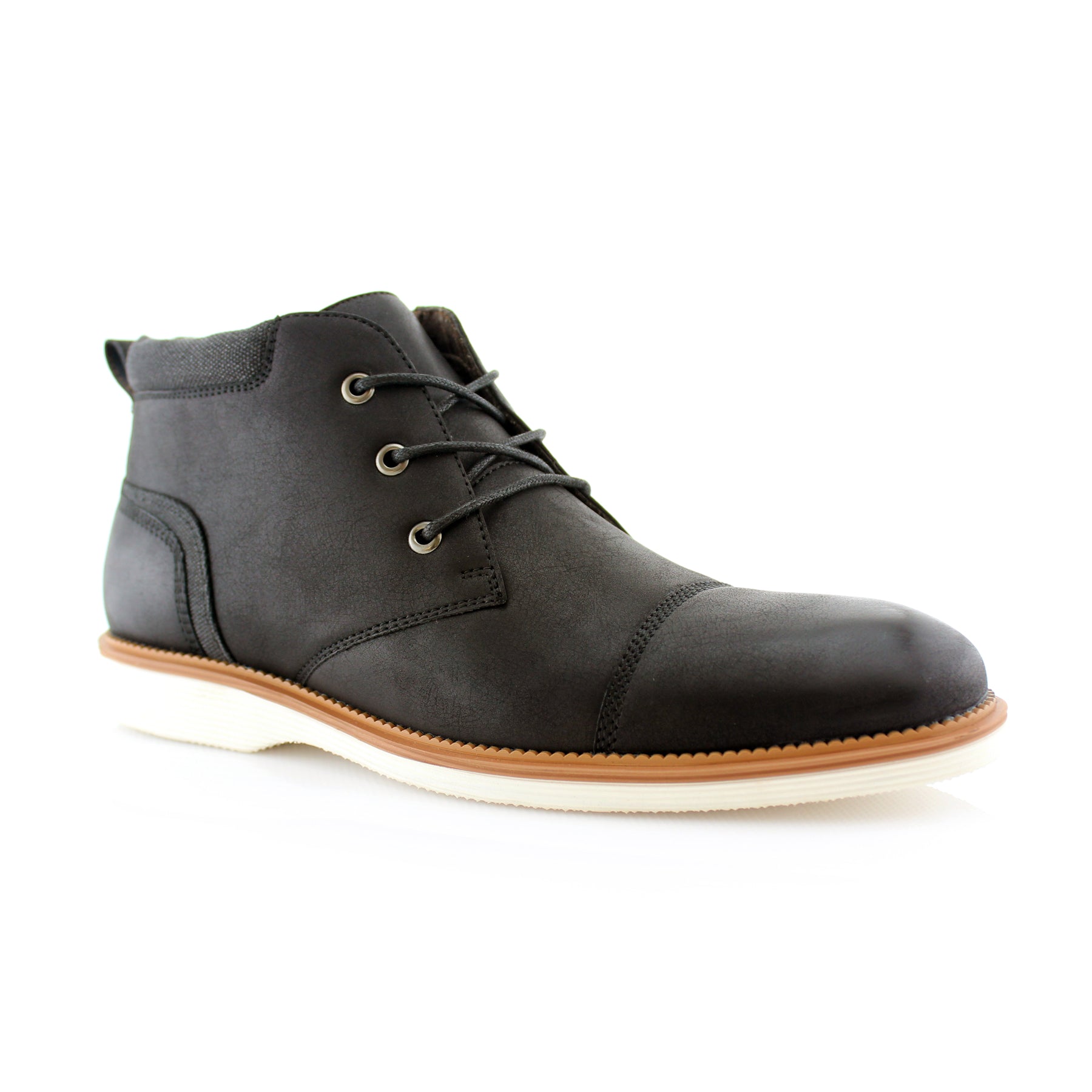Cap-Toe Chukka Boots | Sammy by Ferro Aldo | Conal Footwear | Main Angle View