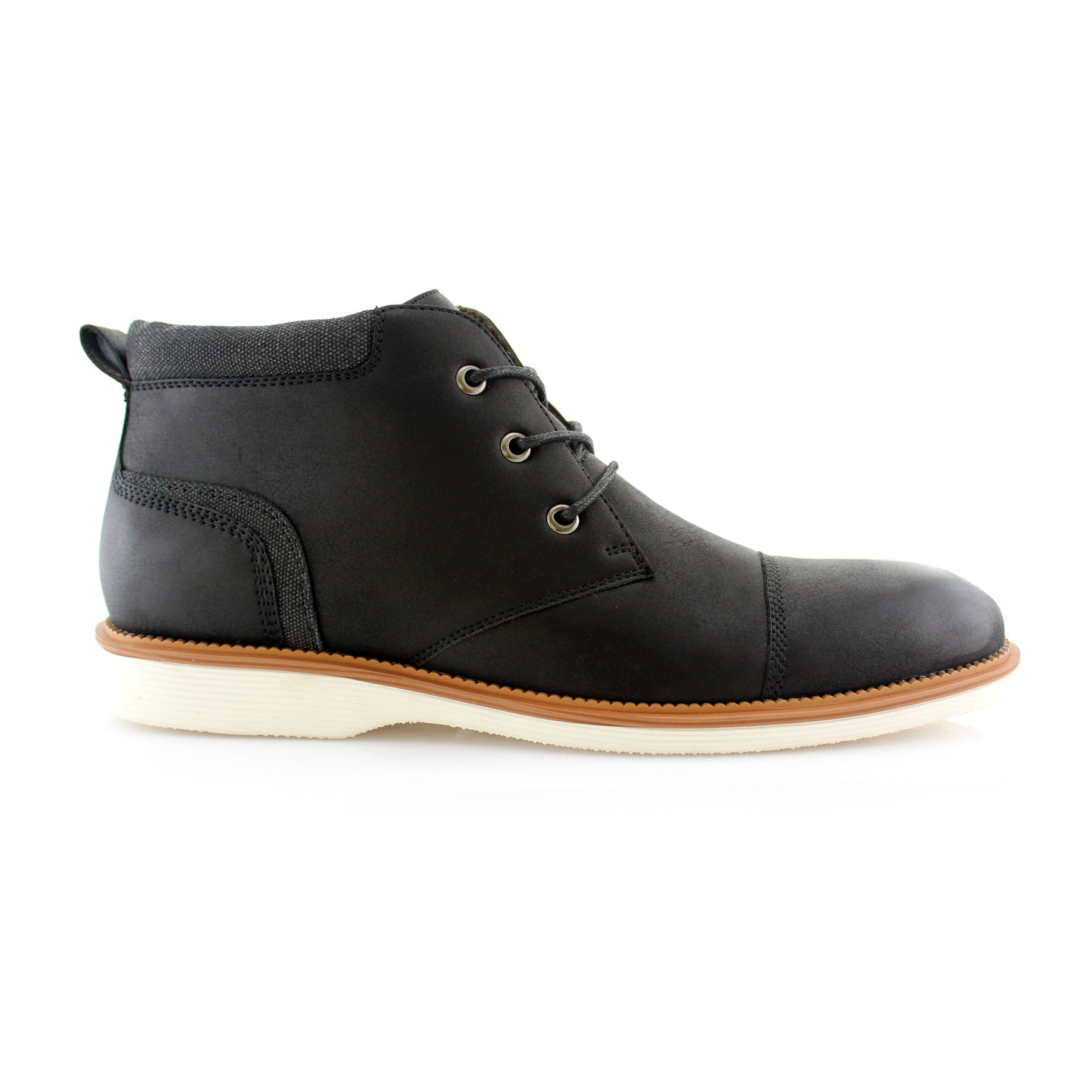 Cap-Toe Chukka Boots | Sammy by Ferro Aldo | Conal Footwear | Outer Side Angle View
