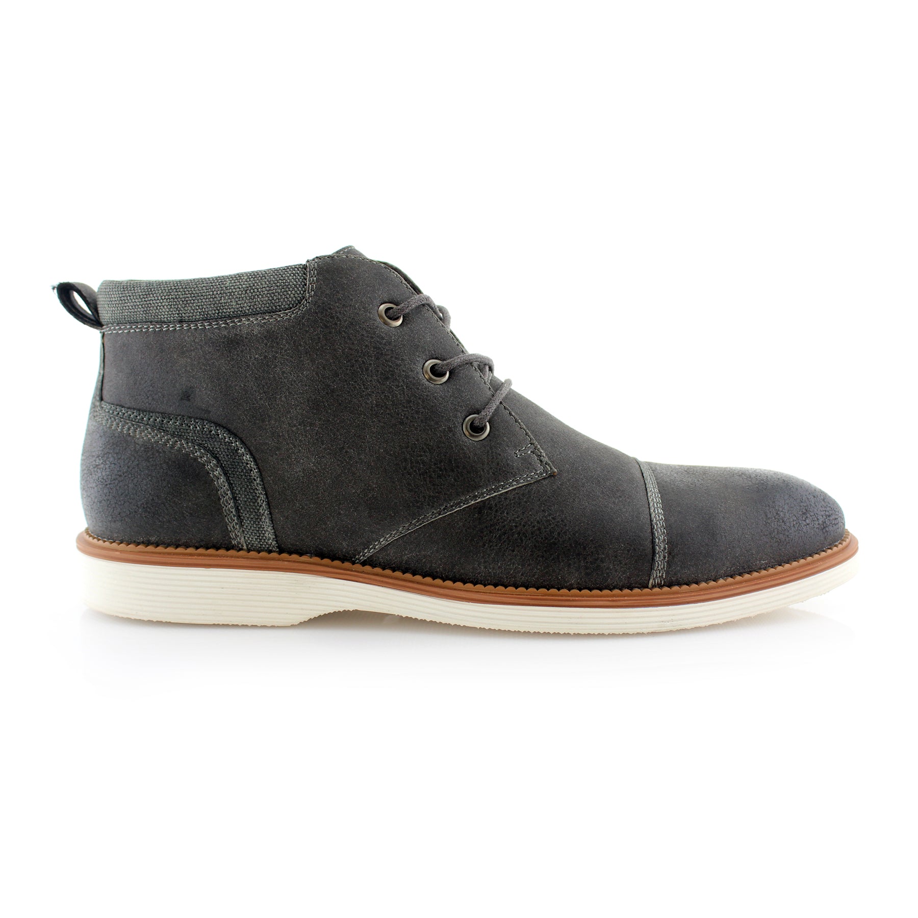 Cap-Toe Chukka Boots | Sammy by Ferro Aldo | Conal Footwear | Outer Side Angle View