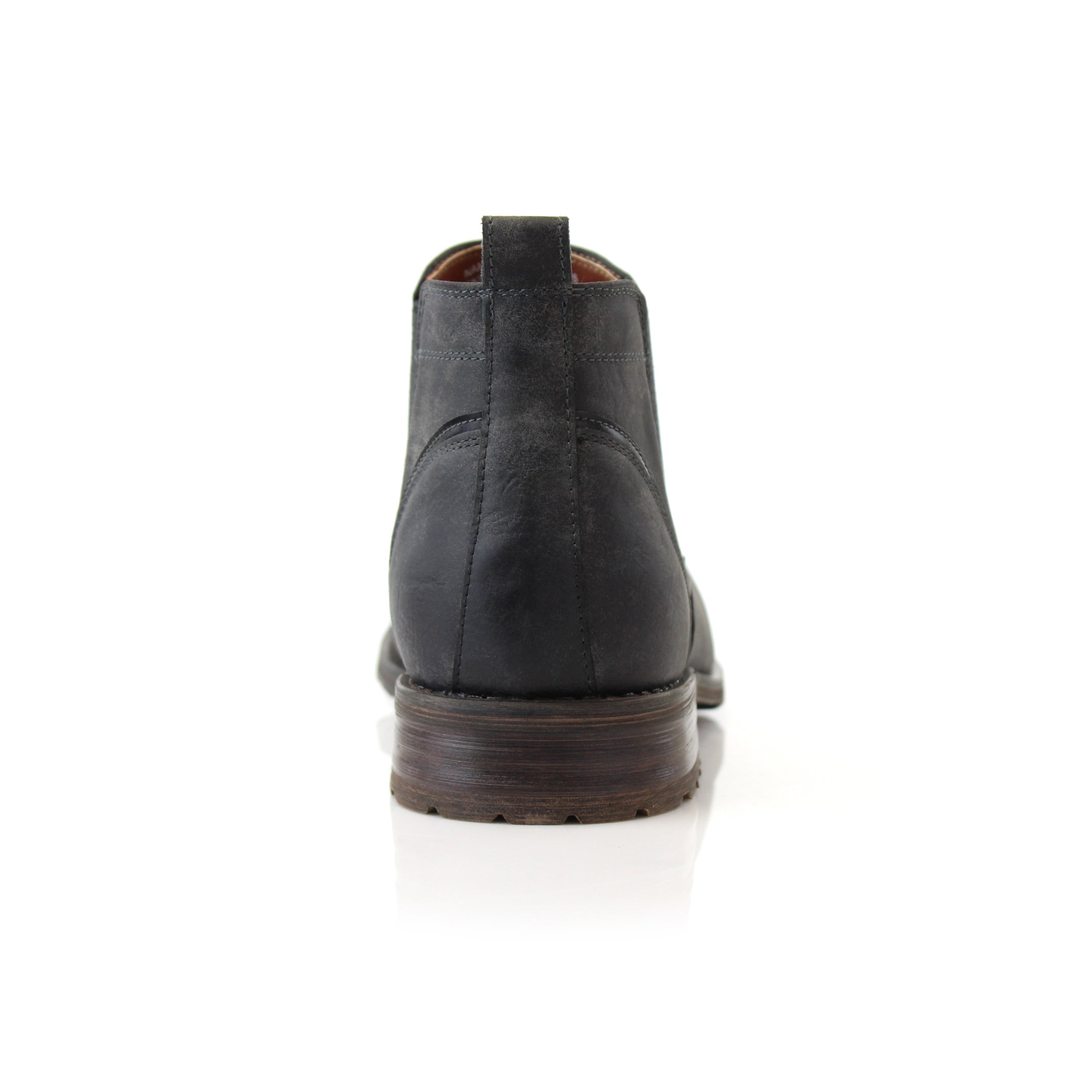 Burnished Chelsea Boots | Sterling by Ferro Aldo | Conal Footwear | Back Angle View