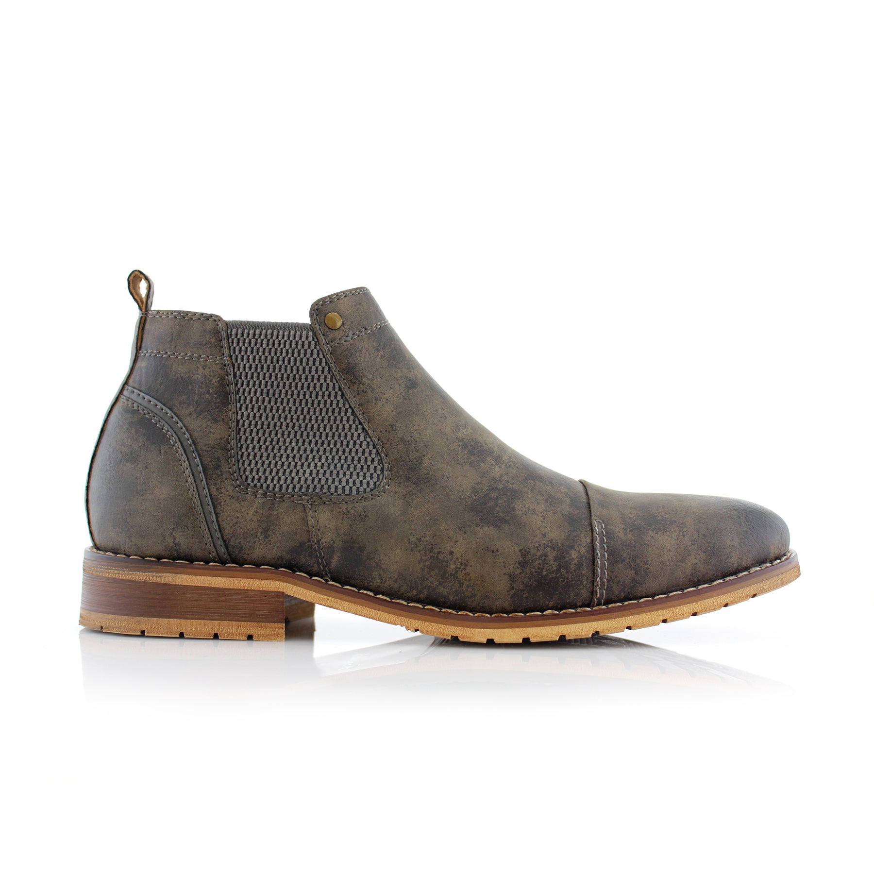 Burnished Chelsea Boots | Sterling by Ferro Aldo | Conal Footwear | Outer Side Angle View