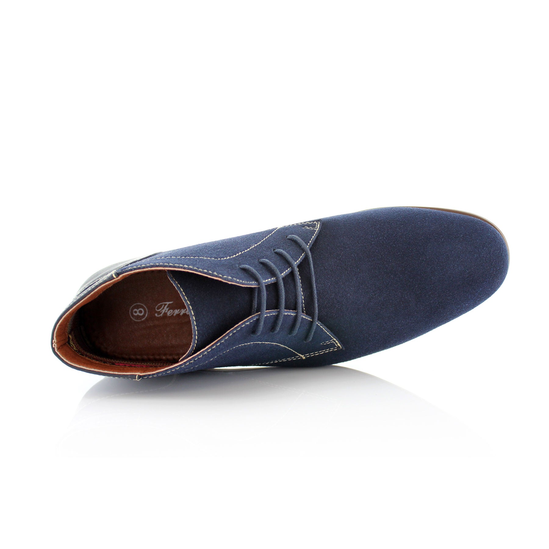 Suede Chukka Boots | Raymond by Ferro Aldo | Conal Footwear | Top-Down Angle View