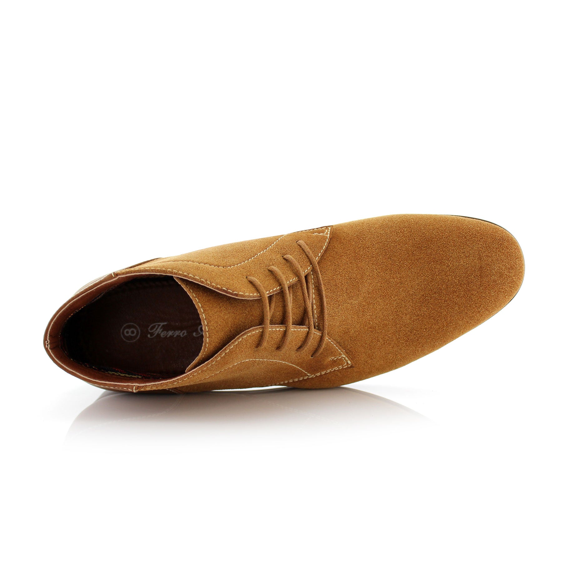 Suede Chukka Boots | Raymond by Ferro Aldo | Conal Footwear | Top-Down Angle View