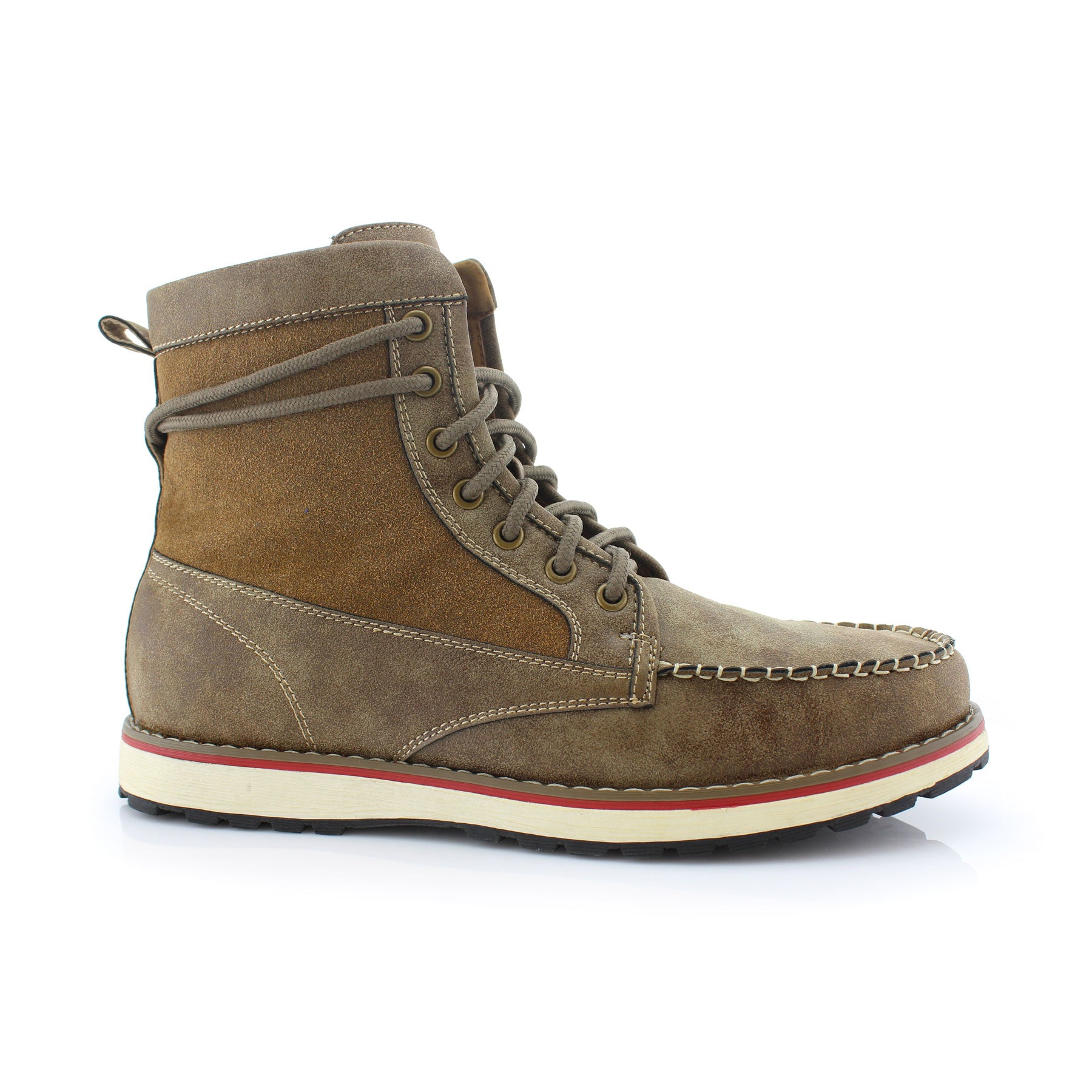 Moccasin-Style Moc-Toe Boots | Jasper by Polar Fox | Conal Footwear | Outer Side Angle View