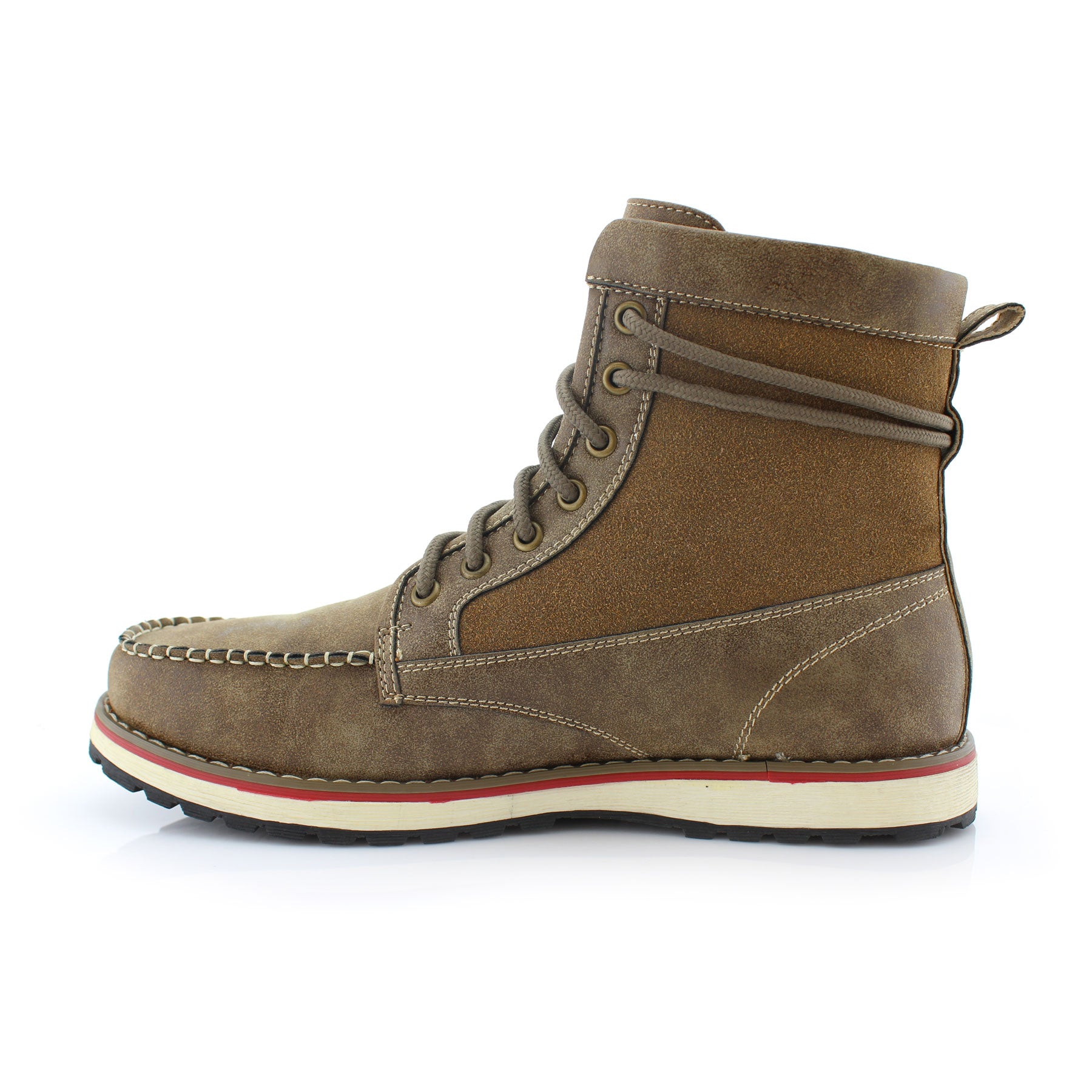 Moccasin-Style Moc-Toe Boots | Jasper by Polar Fox | Conal Footwear | Inner Side Angle View