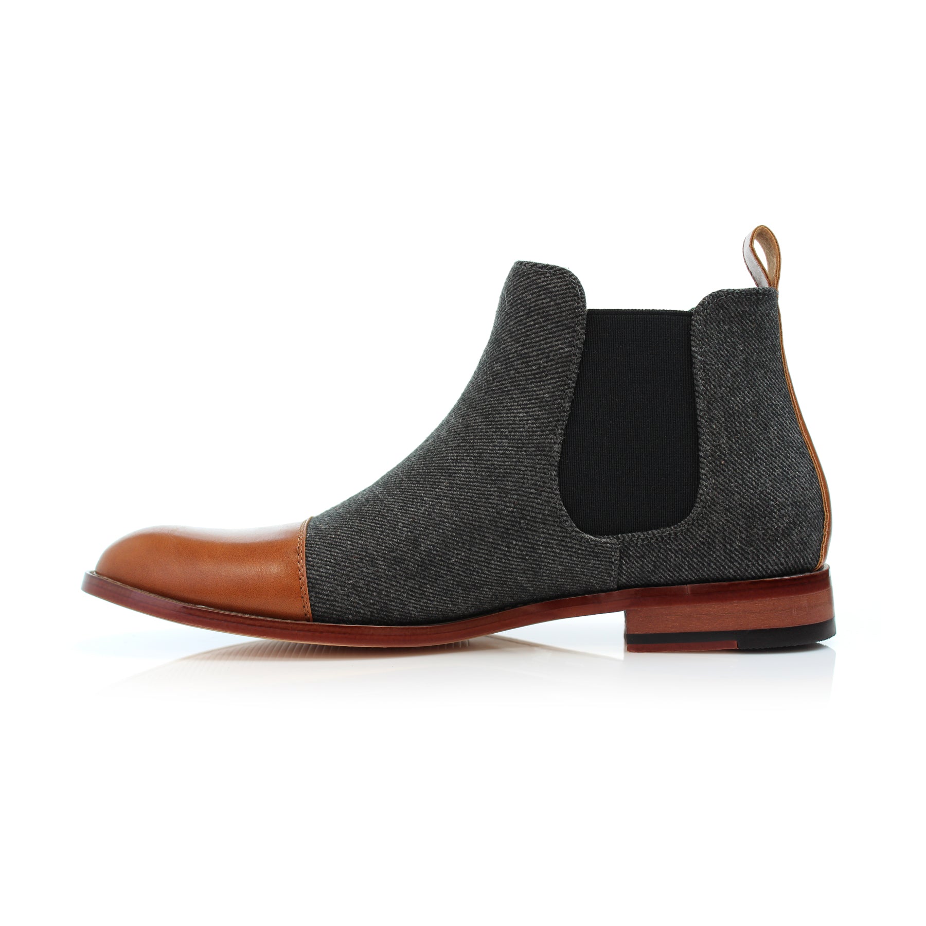 Duo-Textured Chelsea Boots | Forbes by Polar Fox | Conal Footwear | Inner Side Angle View